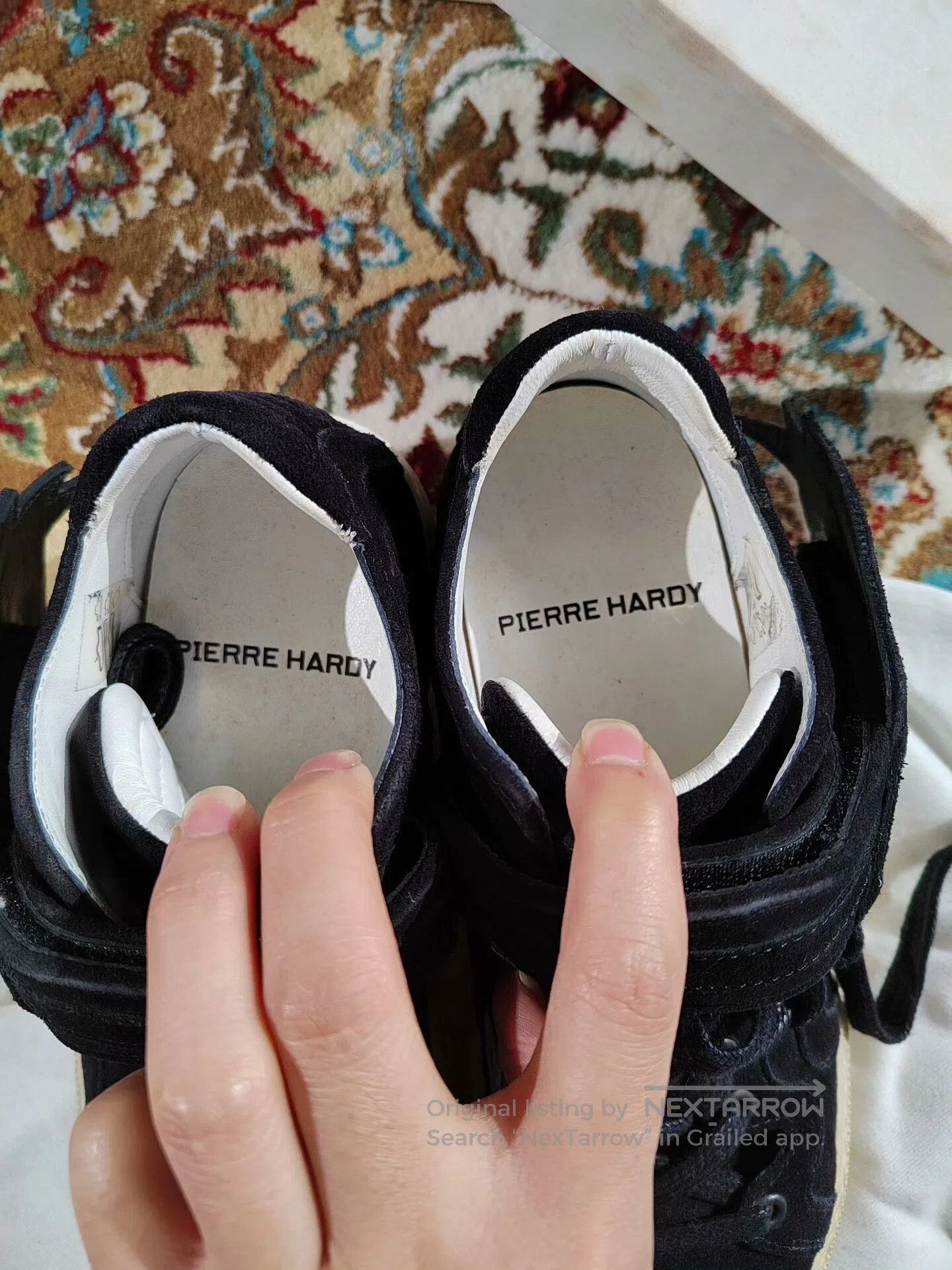 Pierre Hardy Pierre Hardy Black Velcro Sneakers for Women. Size US 5 / IT 35 - 6 Thumbnail