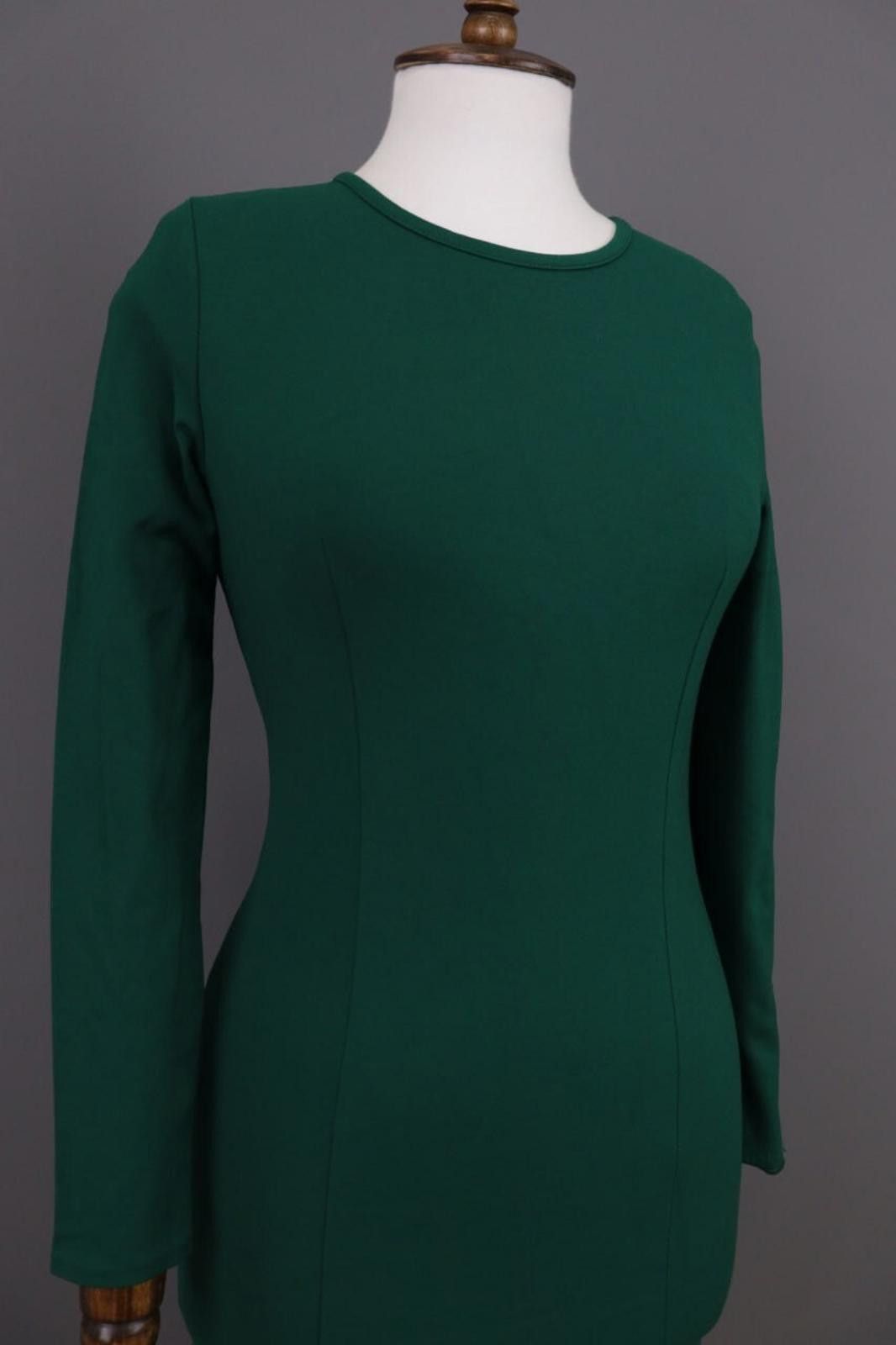 J.Crew J. Crew Green Long Sleeve Bodycon Evening Midi Dress Size XS Size XS / US 0-2 / IT 36-38 - 8 Thumbnail