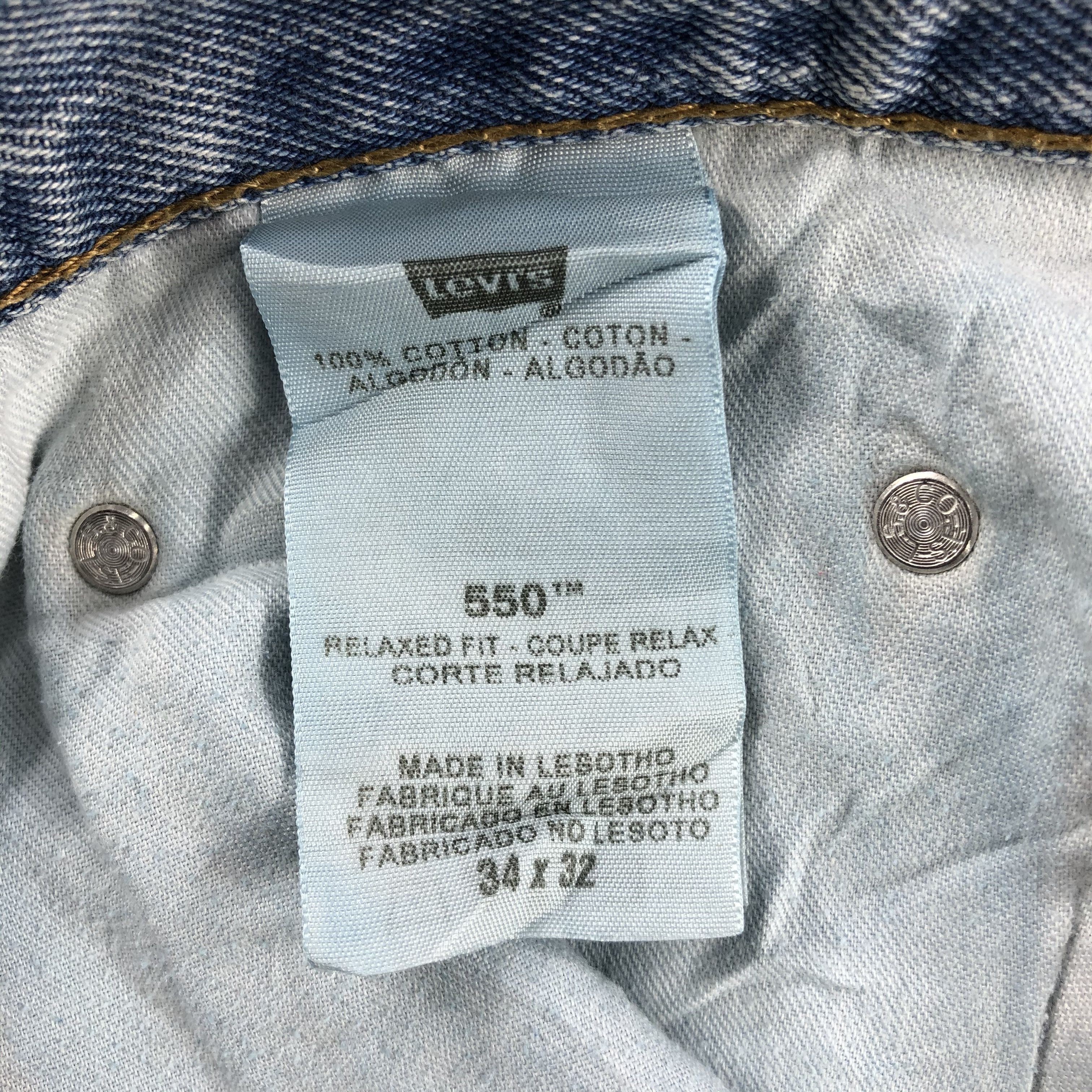 Levi's Vintage Light Wash Levis 550 Jeans-J2032 Size US 34 / EU 50 - 11 Thumbnail