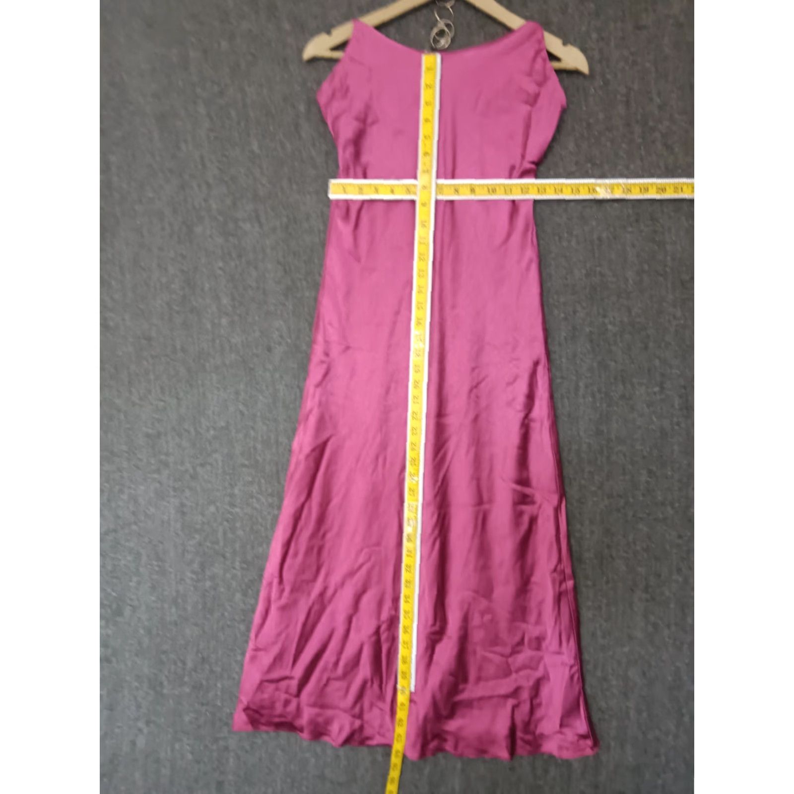 Vintage Line & Dot Dress Women's Maxi Sleeveless Size Small Hot Pink Size S / US 4 / IT 40 - 4 Thumbnail