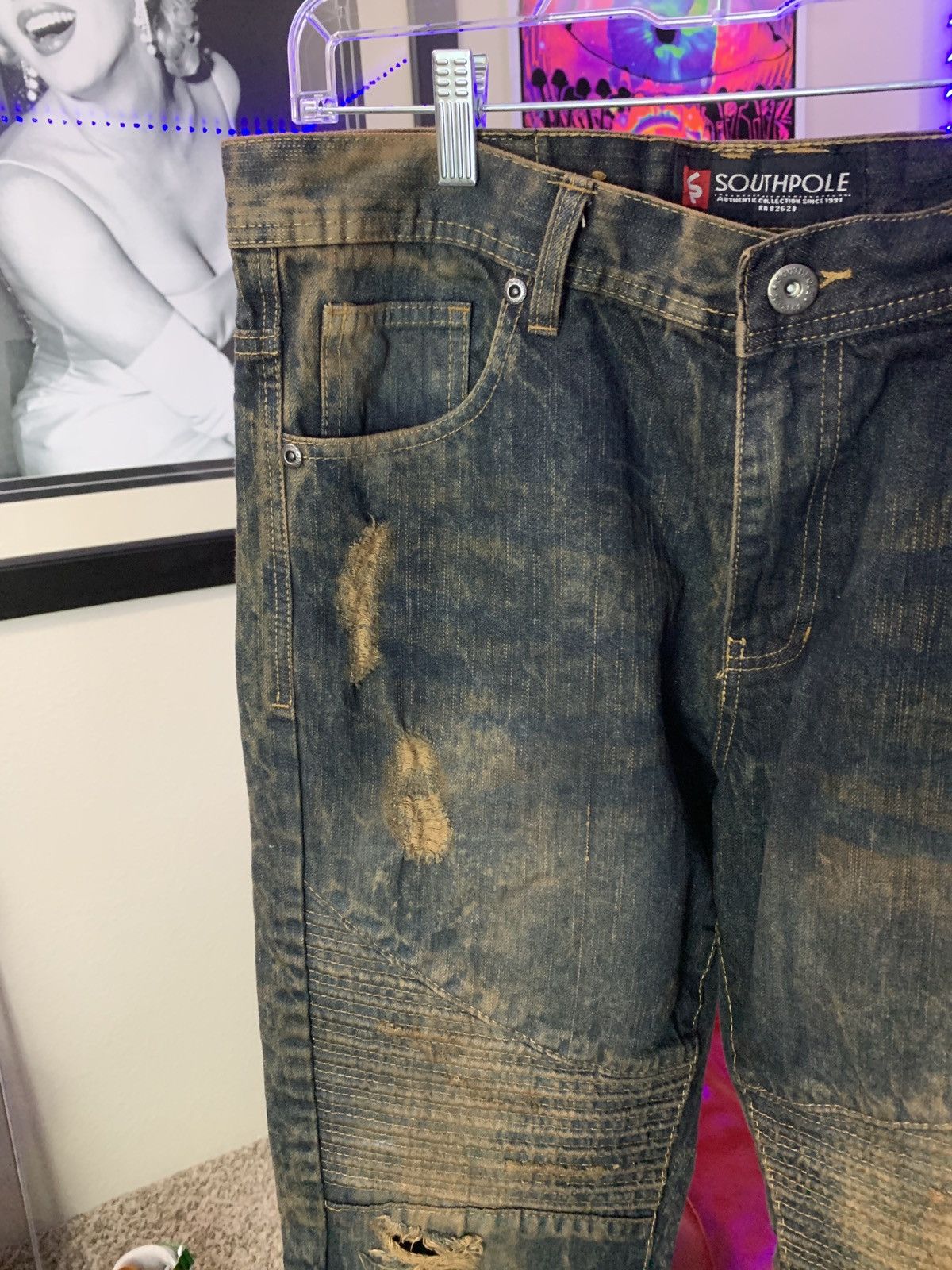 Southpole Southpole Y2K Men’s Denim Pants Size US 42 / EU 58 - 3 Thumbnail