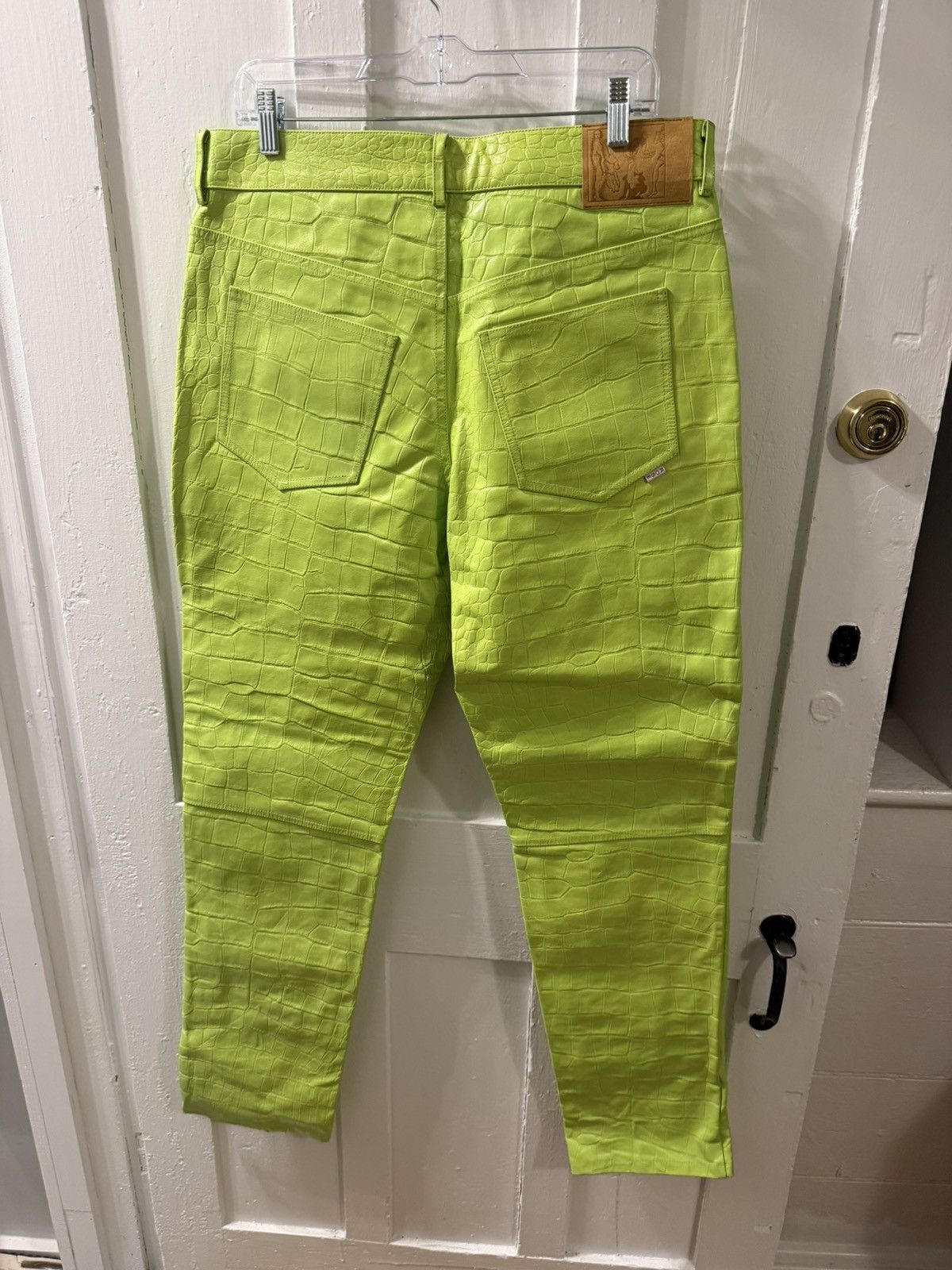Martine Rose Croc Leather Jujy Pants