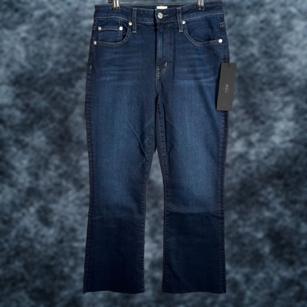 Edwin Edwin Womens Jeans Bootcut Denim 28 Size Dark Wash Raw Hem Cotton Blend Size 28" / US 6 / IT 42 - 1 Thumbnail