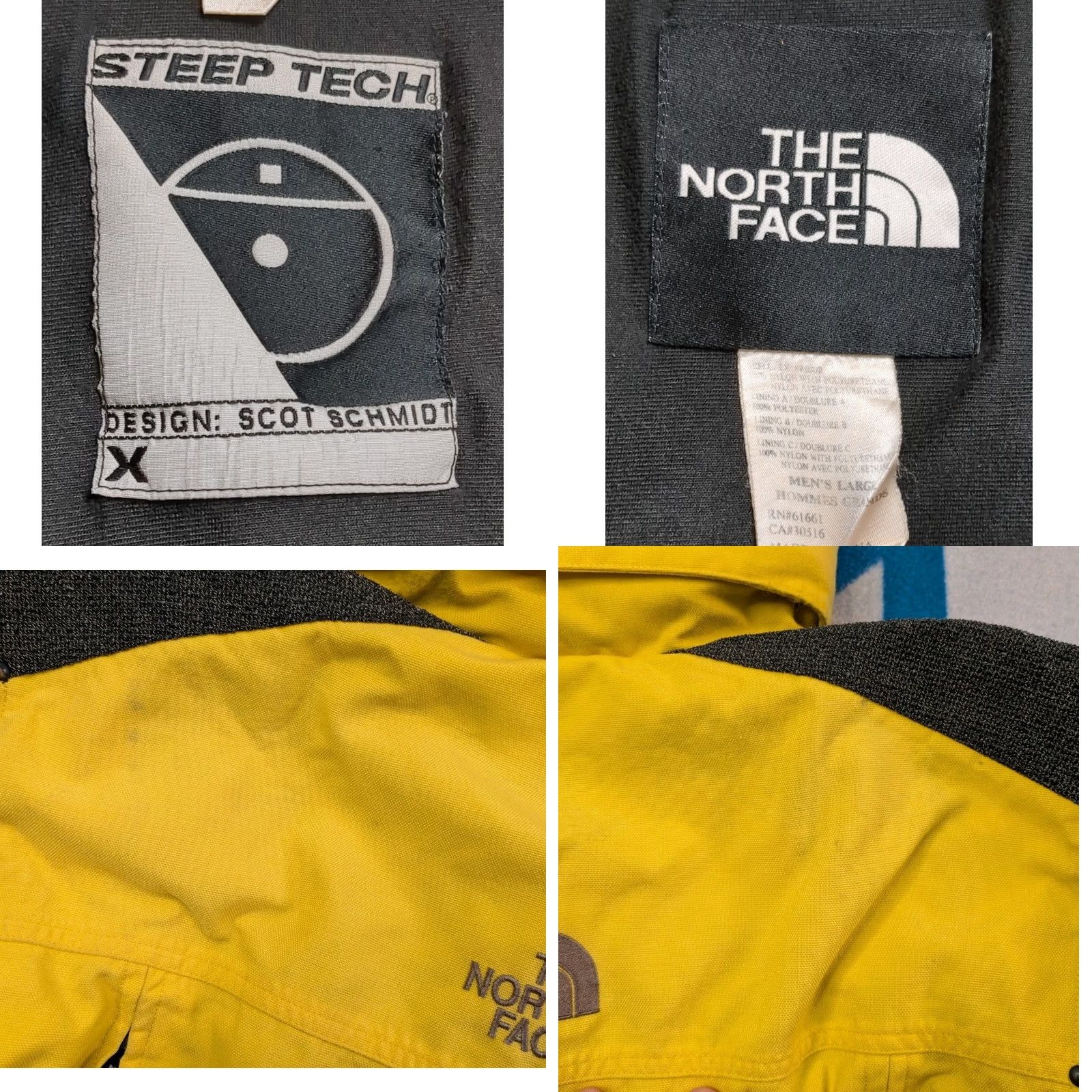 The North Face VINTAGE The North Face Steep Tech Jacket Hooded Utility Outdoor Large Yellow Size US L / EU 52-54 / 3 - 9 Thumbnail