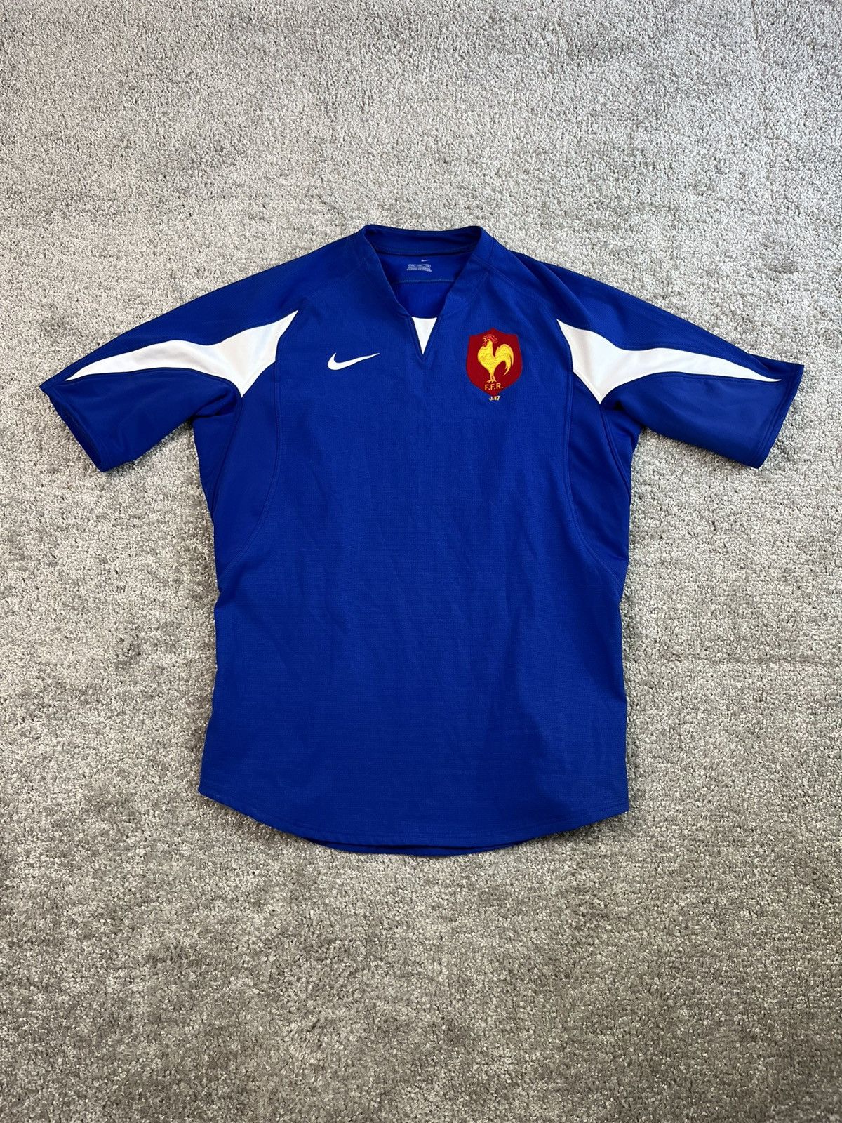 Vintage Nike France Rugby Union Jersey Shirt