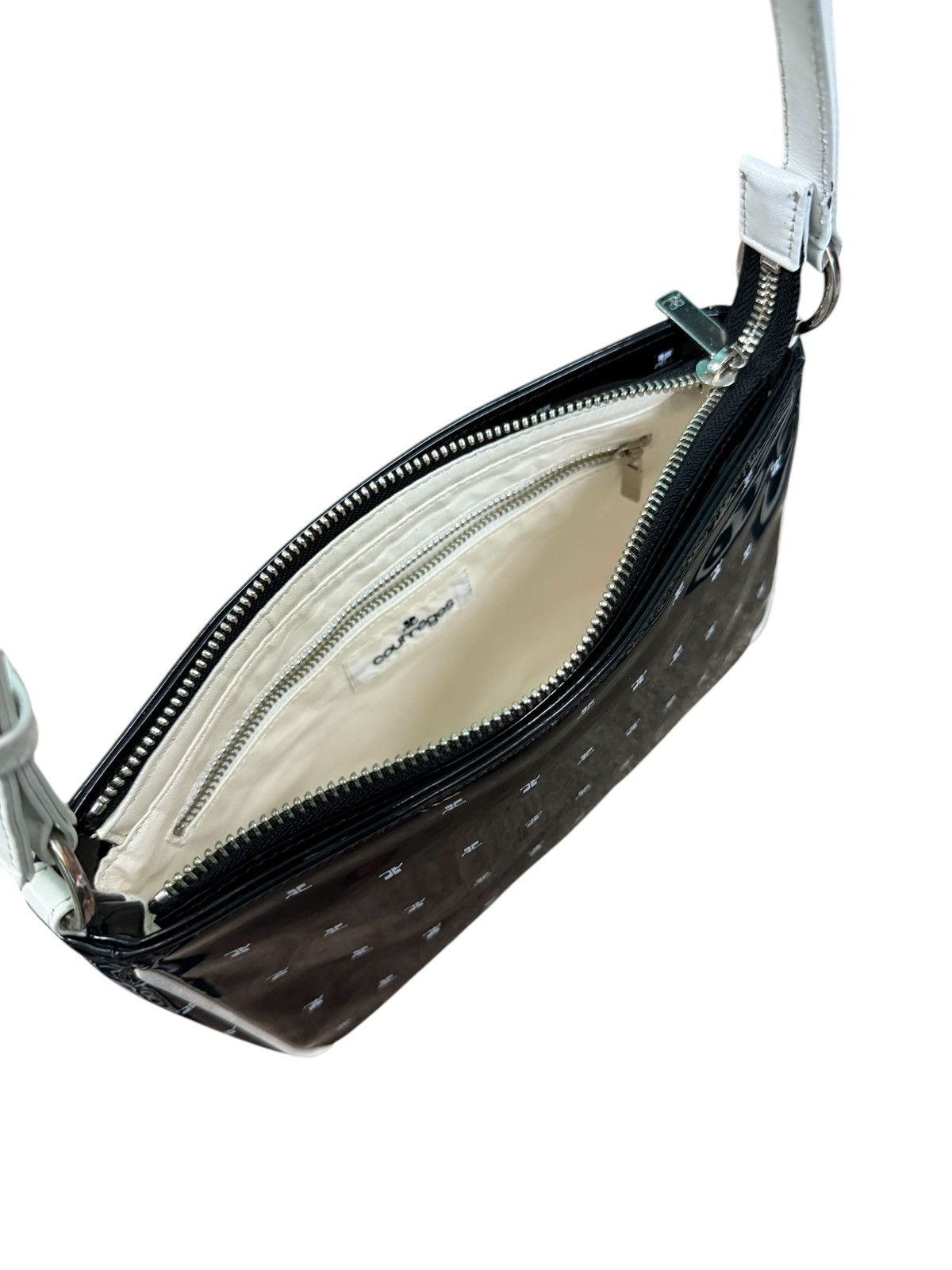 Courreges VINTAGE COURREGES WHITE LOGO PRINTED MINI SHOULDER BAG Size ONE SIZE - 19 Thumbnail