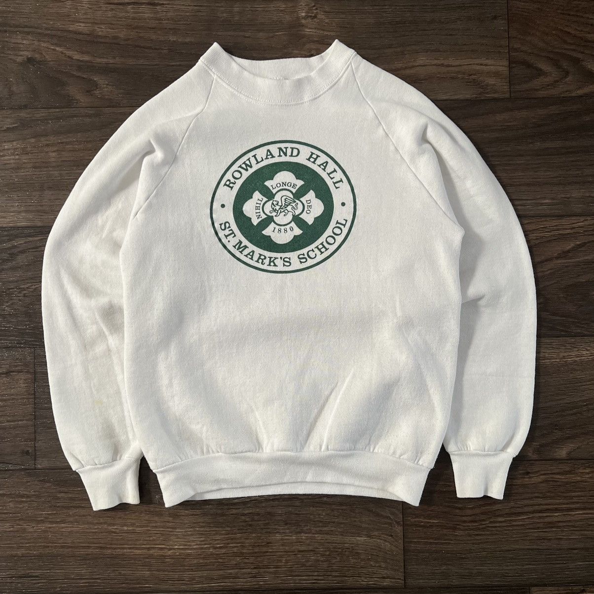 Fruit Of The Loom 1970s /80s Raglan School Sweater Rowland High UT Size US M / EU 48-50 / 2 - 1 Thumbnail