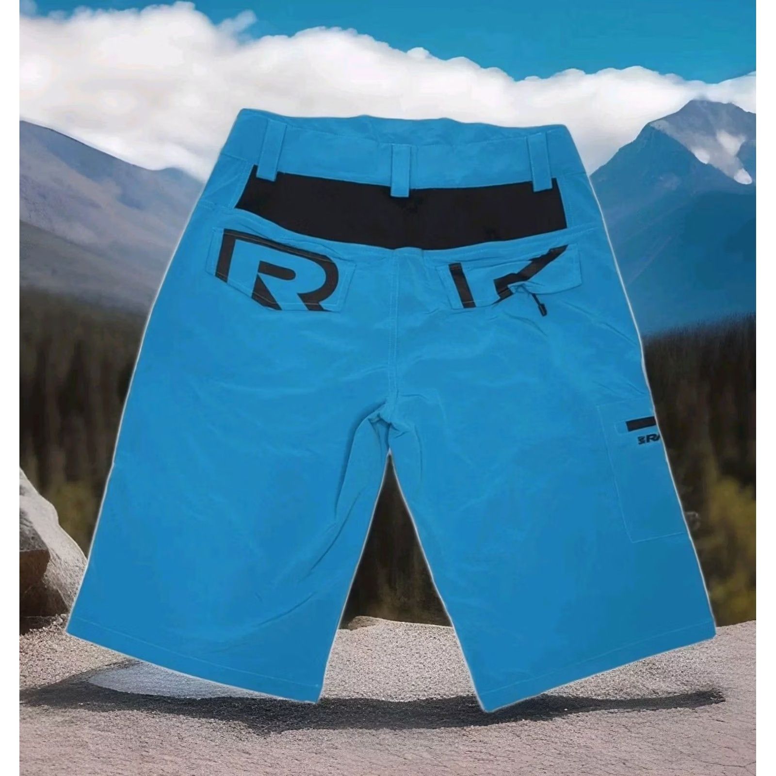 Vintage Race Face Trigger Mountain MTB Biker Shorts Mens Medium Turquoise Cycling Size US 31 - 3 Thumbnail