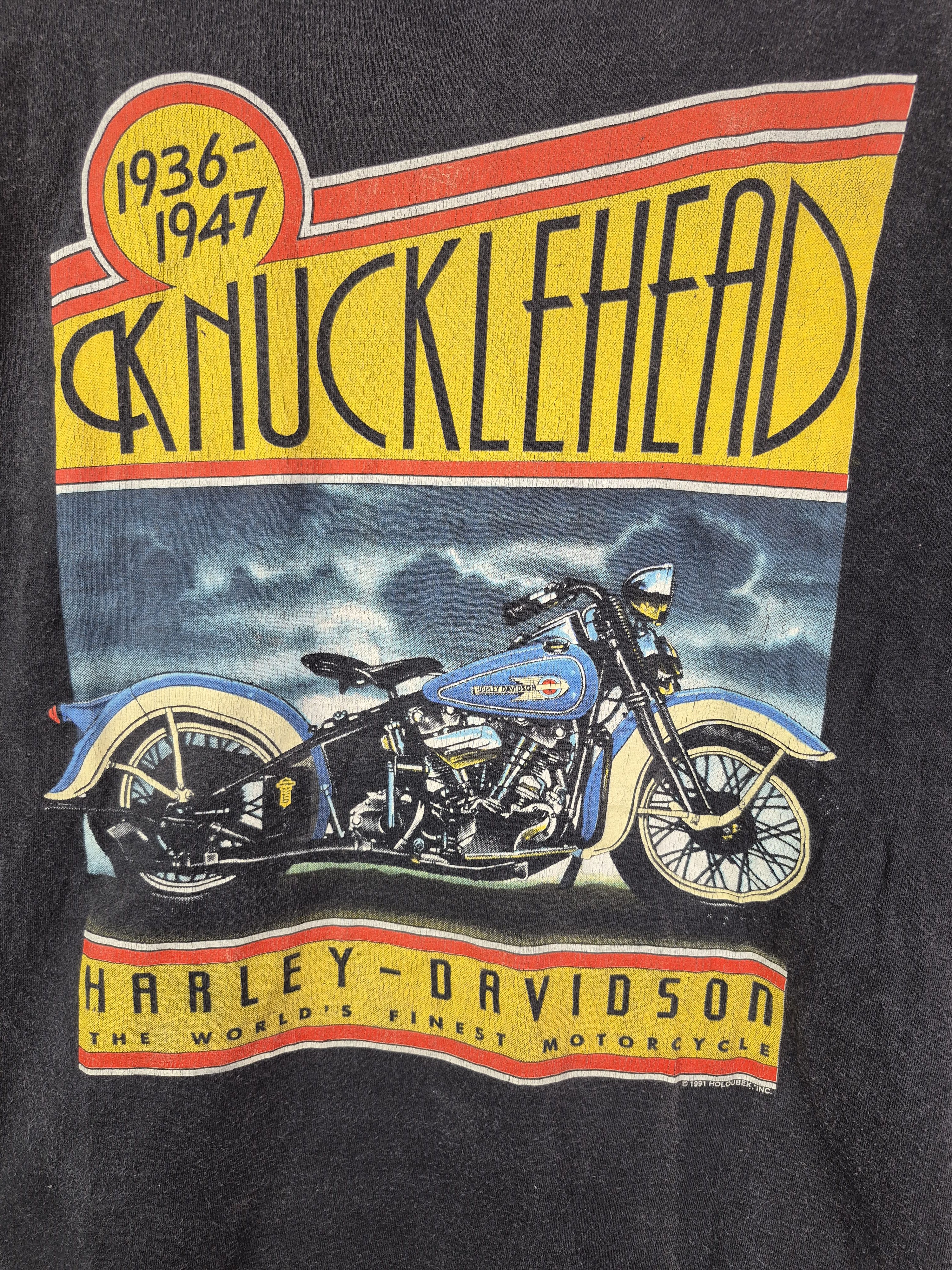 🔥 Vintage 90s Harley Davidson Knucklehead Tee