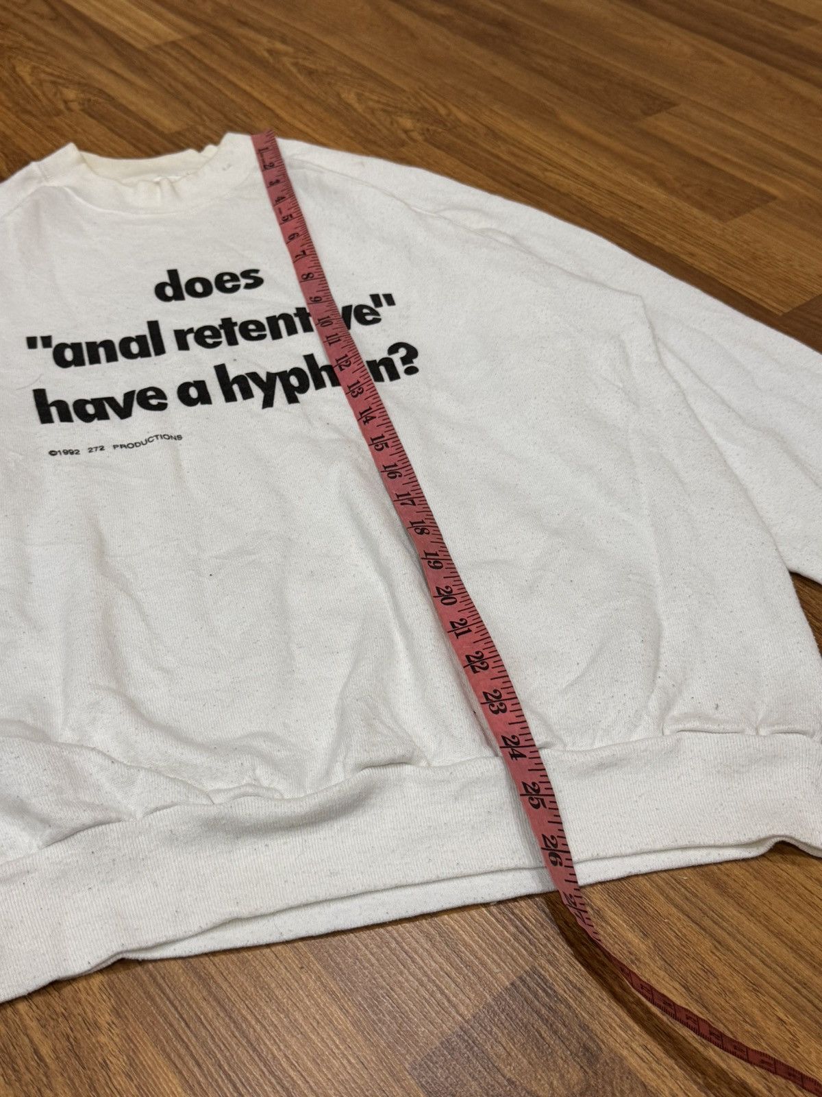 Vintage VTG 1992 QUOTE SHIRT SWEATSHIRT PULLOVER Size US L / EU 52-54 / 3 - 3 Thumbnail