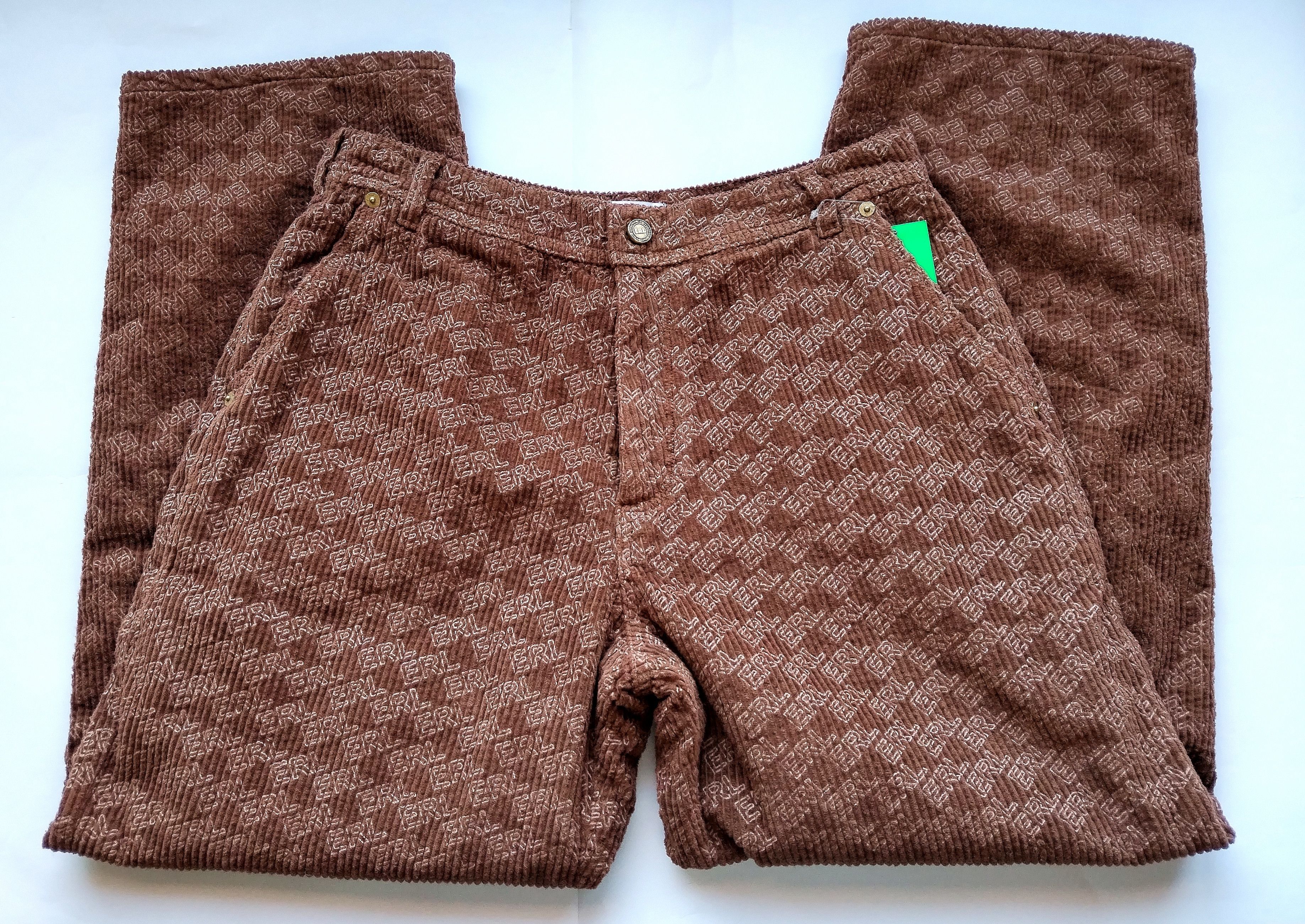 ERL Thick corduroy logo jeans Size US 32 / EU 48 - 3 Thumbnail