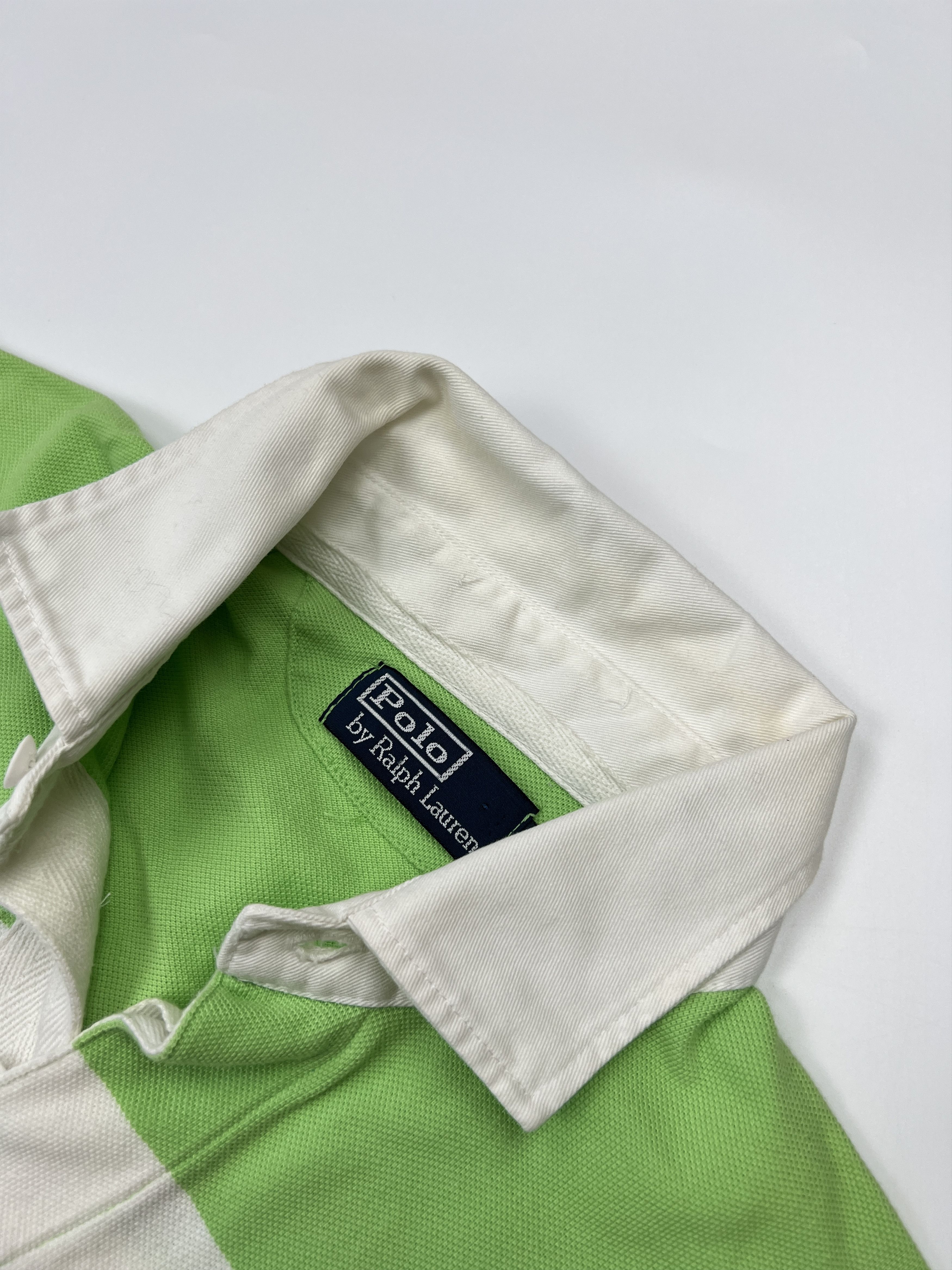 Polo Ralph Lauren × Vintage Vintage Polo Ralph Lauren Striped Rugby Shirt Chief Keef Size US S / EU 44-46 / 1 - 4 Thumbnail