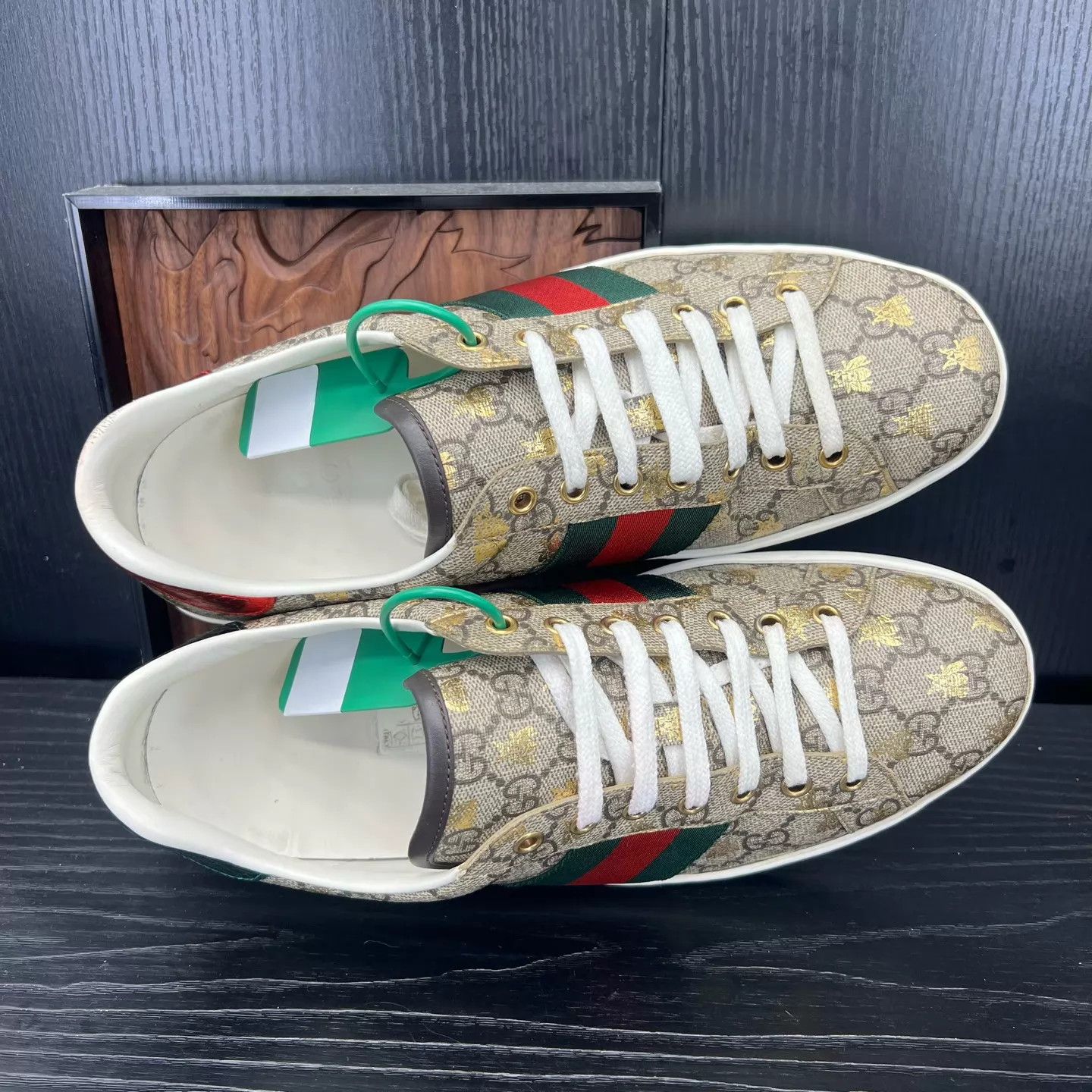 Gucci Gucci Ace Full Print Bee Embroidered Sneaker 43 Size US 10 / EU 43 - 5 Thumbnail