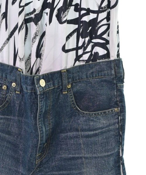 Junya Watanabe × Levi's o1tko10125 Printed Denim-Attached Dress in White/Black Size S / US 4 / IT 40 - 5 Thumbnail