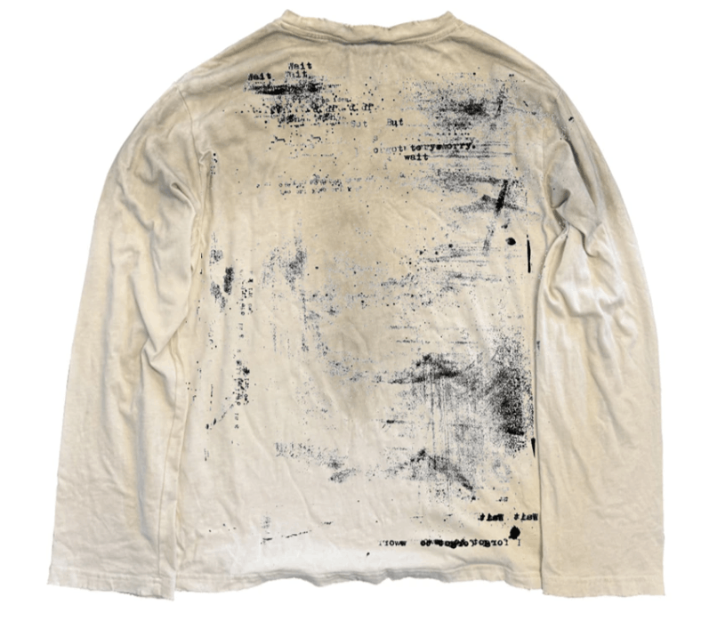 Japanese Brand Graffiti Printed Destroyed Dirty T Shirt Size US XL / EU 56 / 4 - 2 Thumbnail