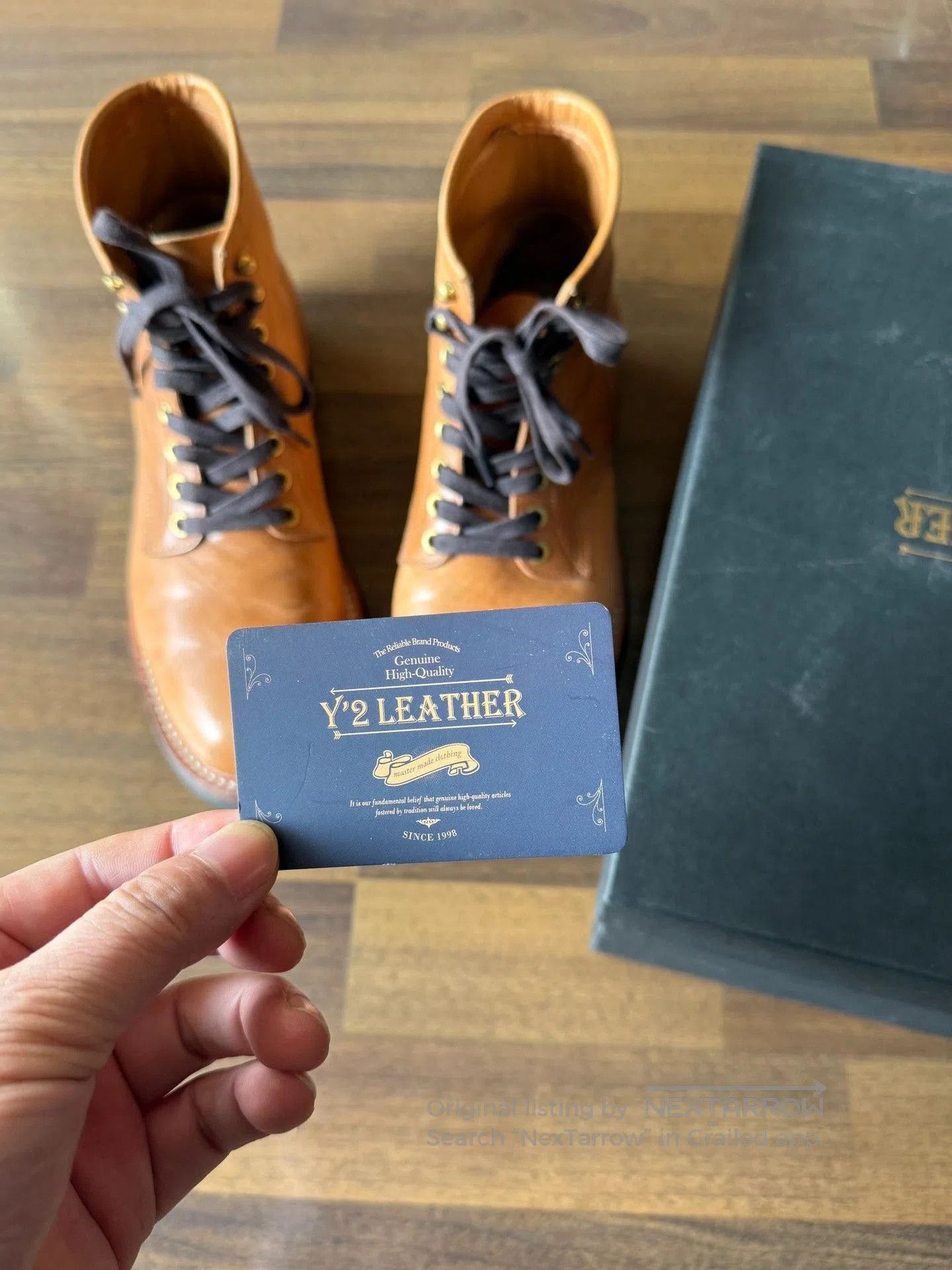 Y'2 Leather Y'2 Leather Horsehide Work Boots. Size US 8 / EU 41 - 9 Thumbnail