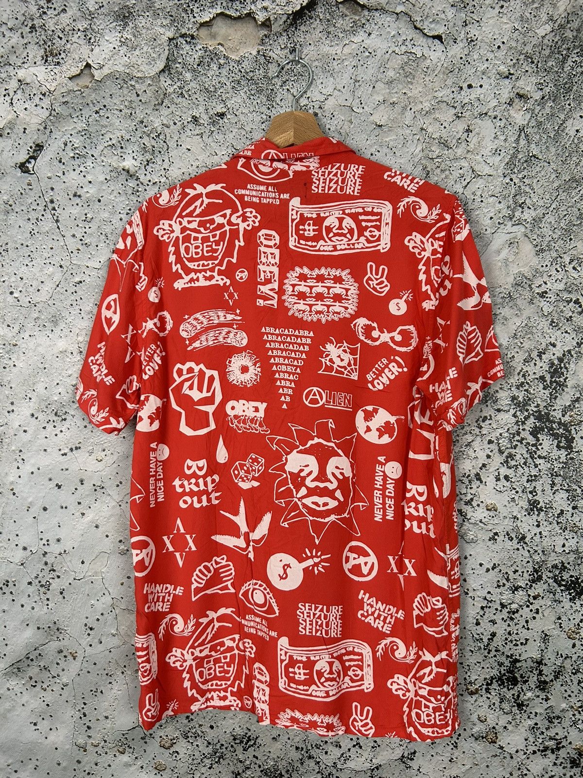 Obey Obey Viscose Shirt Streetwear Rap Y2K Drill Skateboarding Size US S / EU 44-46 / 1 - 4 Thumbnail