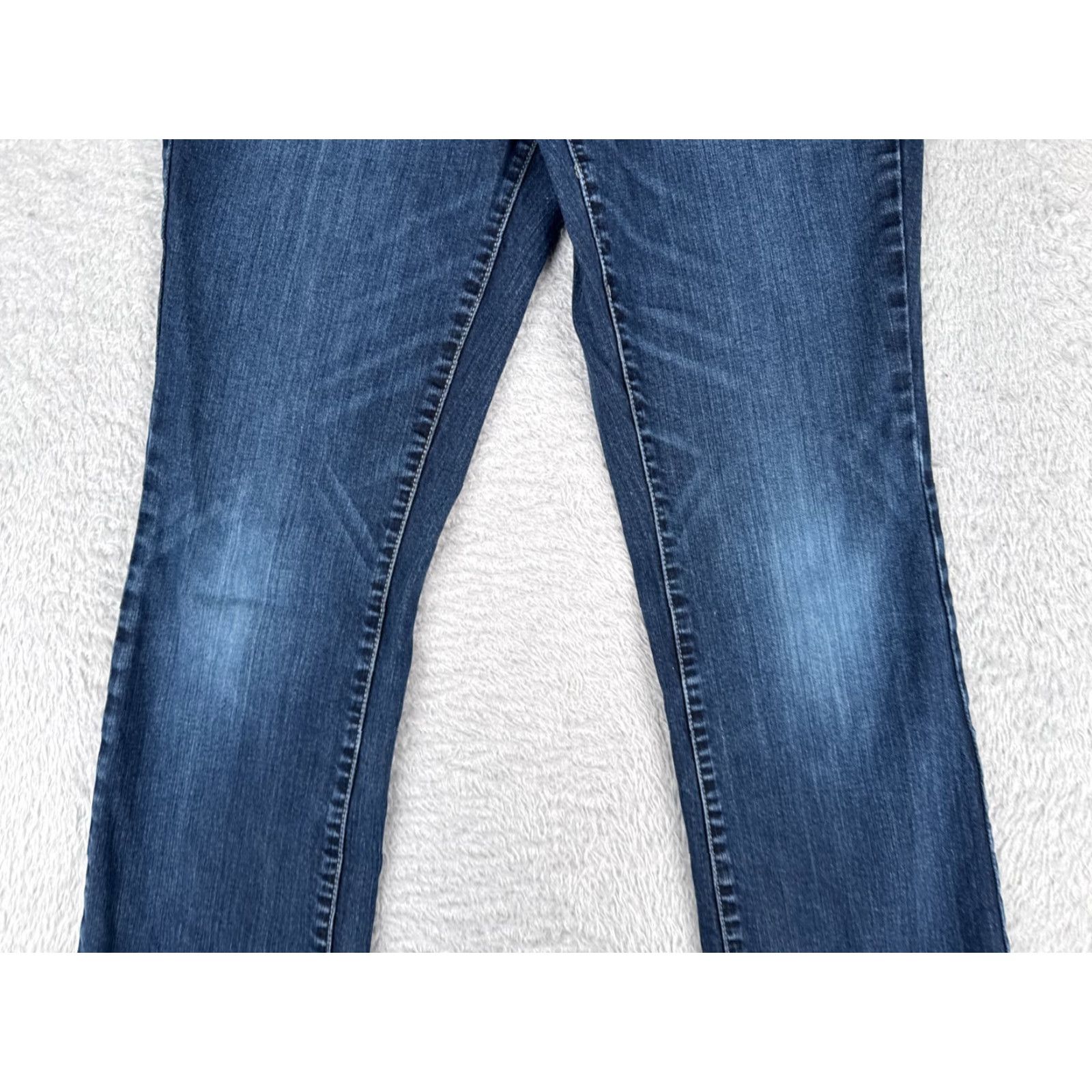 Merona Merona Jeans Women 6 Blue Denim Bootcut Adult Regular 28x30 Cotton Blend Mid Rise 30 In Inseam Vintage No Mens Women Girls Size 28" / US 6 / IT 42 - 3 Thumbnail
