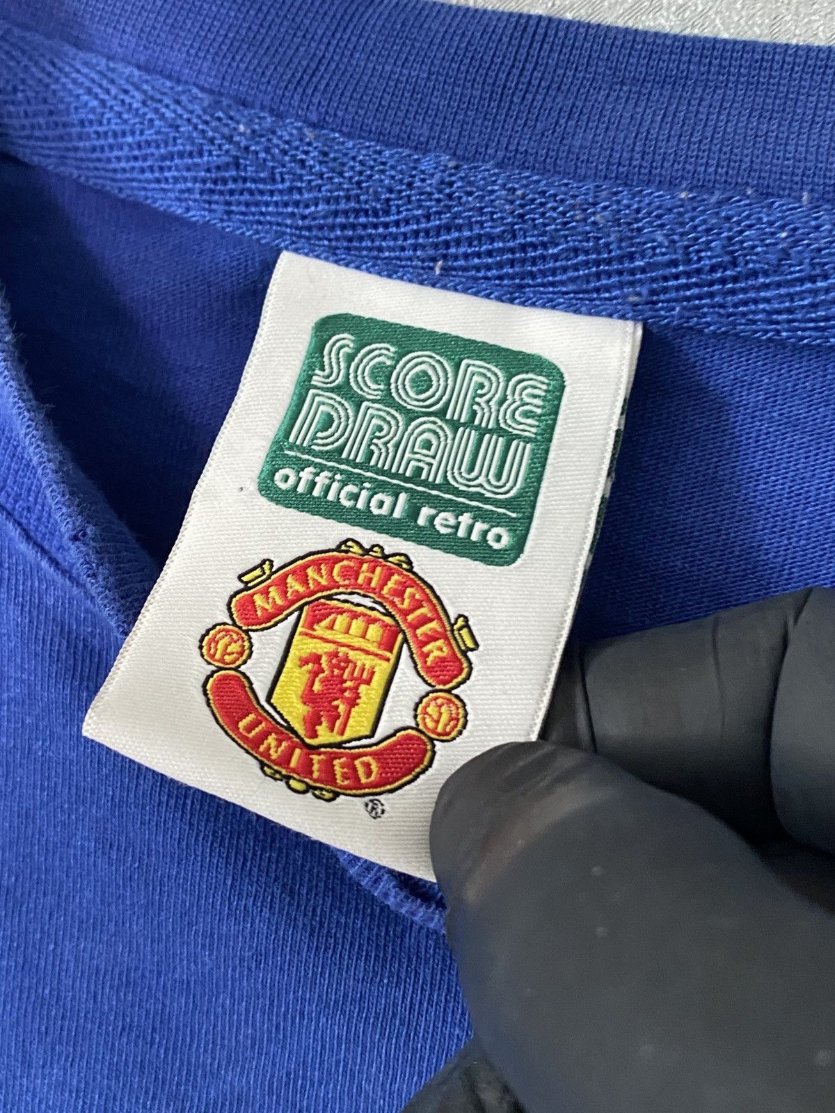 Vintage Retro Manchester United Soccer Jersey 1968 Score Draw shirt Size US M / EU 48-50 / 2 - 3 Thumbnail