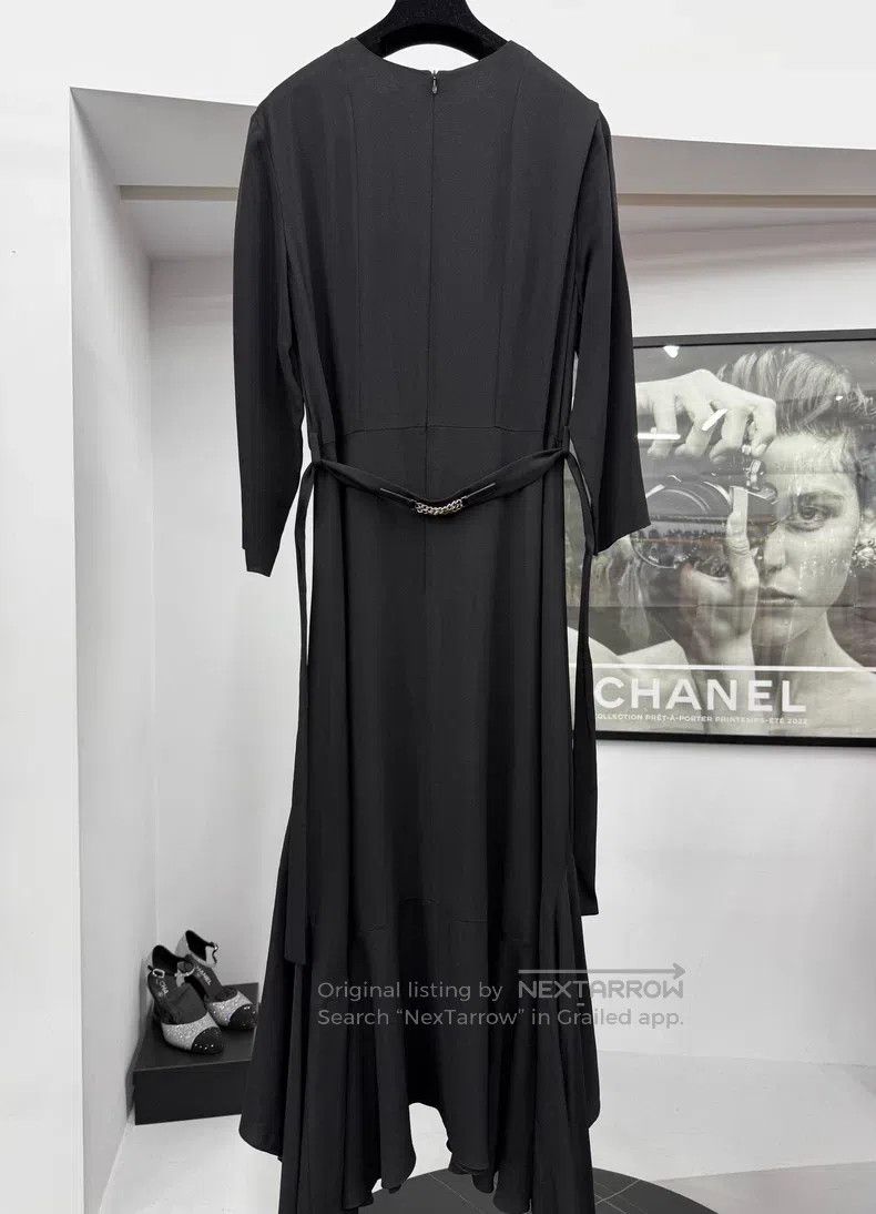 Hermes Hermes Black tie-waist long skirt Size XS / US 0-2 / IT 36-38 - 3 Thumbnail