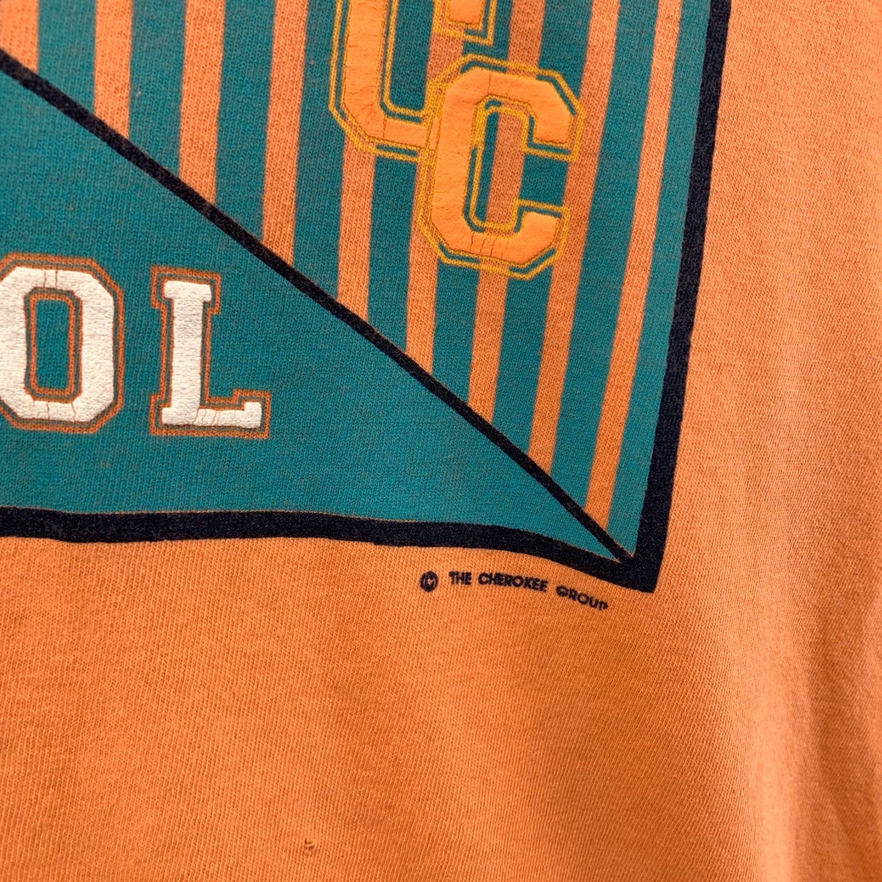Cherokee VINTAGE Cherokee Shirt Mens M Orange 90s Made USA Cotton Crew Neck Short Sleeve T-Shirt Size US M / EU 48-50 / 2 - 7 Thumbnail