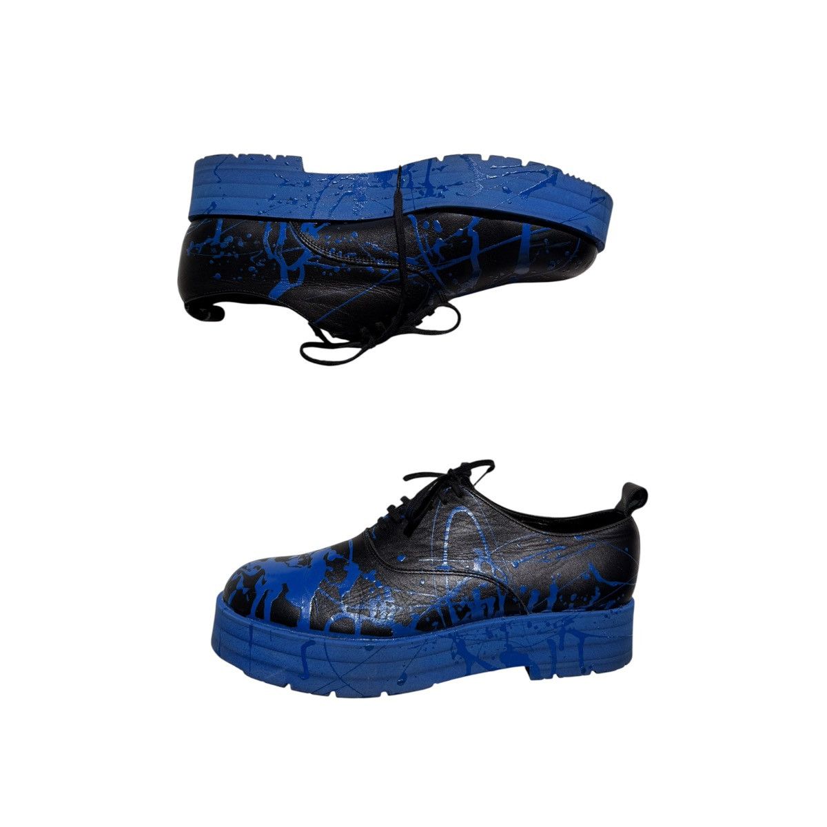 Comme des Garcons Homme Plus 2017 runway paint splatter derby Size US 9.5 / EU 42-43 - 3 Thumbnail