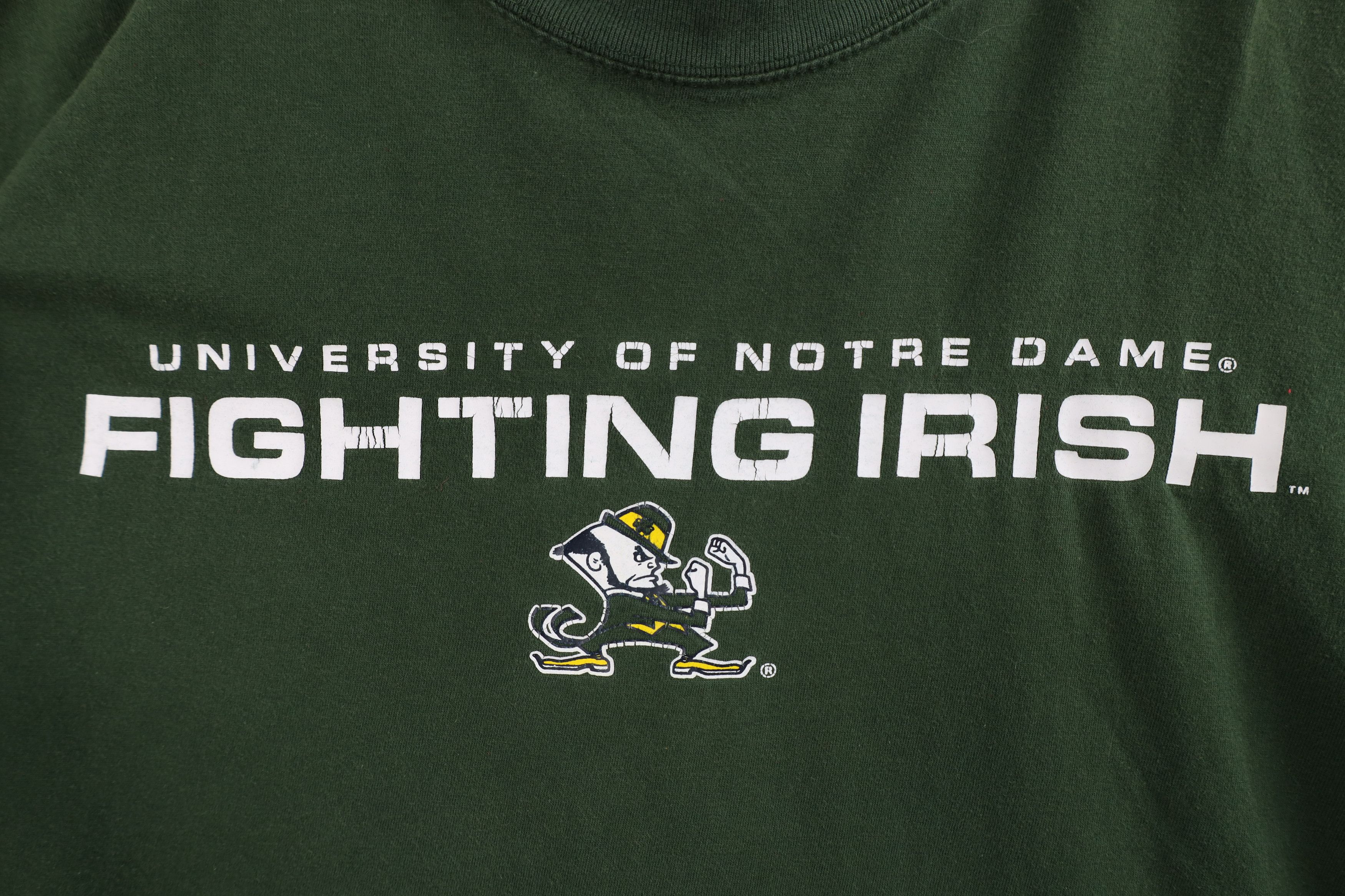 Vintage Vintage Spell University of Notre Dame Fighting T-Shirt Size US XL / EU 56 / 4 - 4 Thumbnail