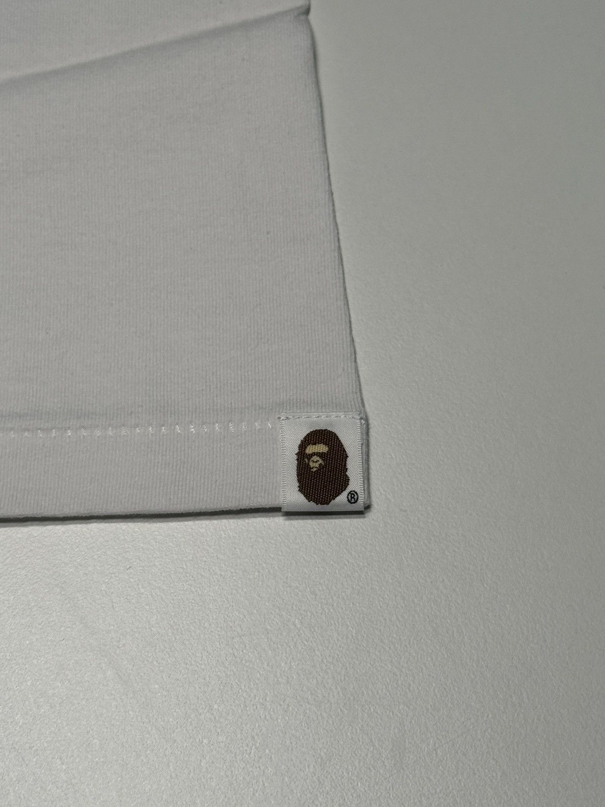 Bape A Bathing Ape (BAPE) College Logo Tee (White/Camo Ape Head) Size US S / EU 44-46 / 1 - 4 Thumbnail