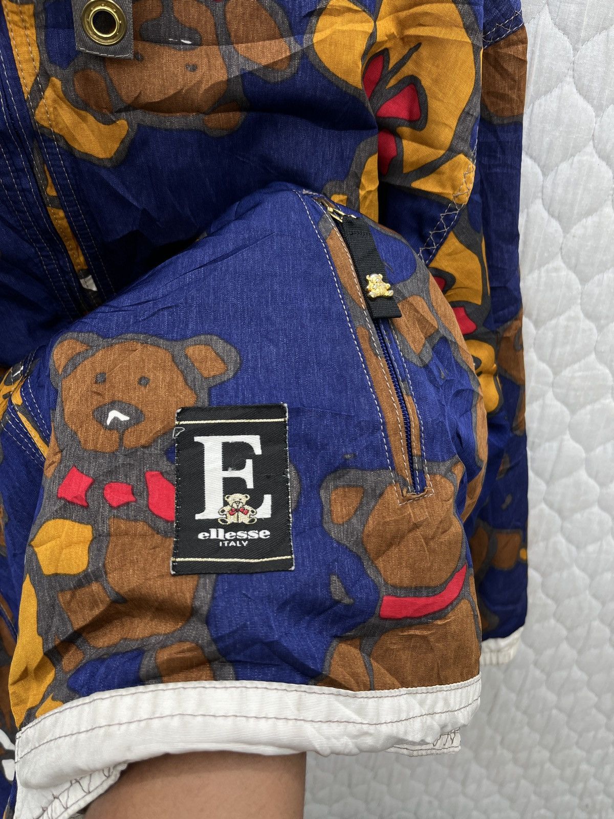 Ellesse × Vintage 🔥🔥🔥STEALS ELLESE BEAR OVER PRINT REVERSIBLE HOODIE JACKET Size L / US 10 / IT 46 - 6 Thumbnail