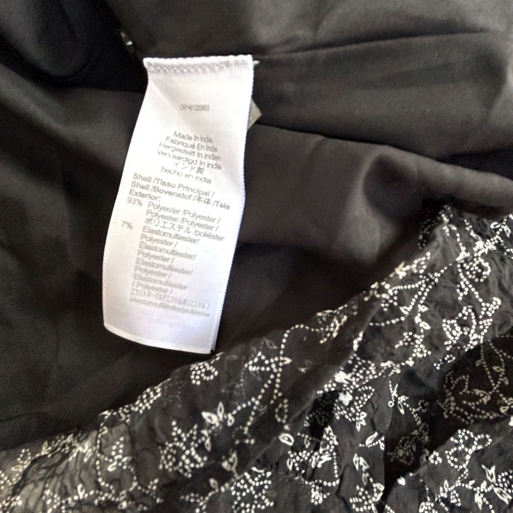 Madewell Madewell Dress Mini Ruffle-Neck Button-Front Dotted Vines XS New Women's Black Floral Queen Yellow? Size XS / US 0-2 / IT 36-38 - 4 Thumbnail
