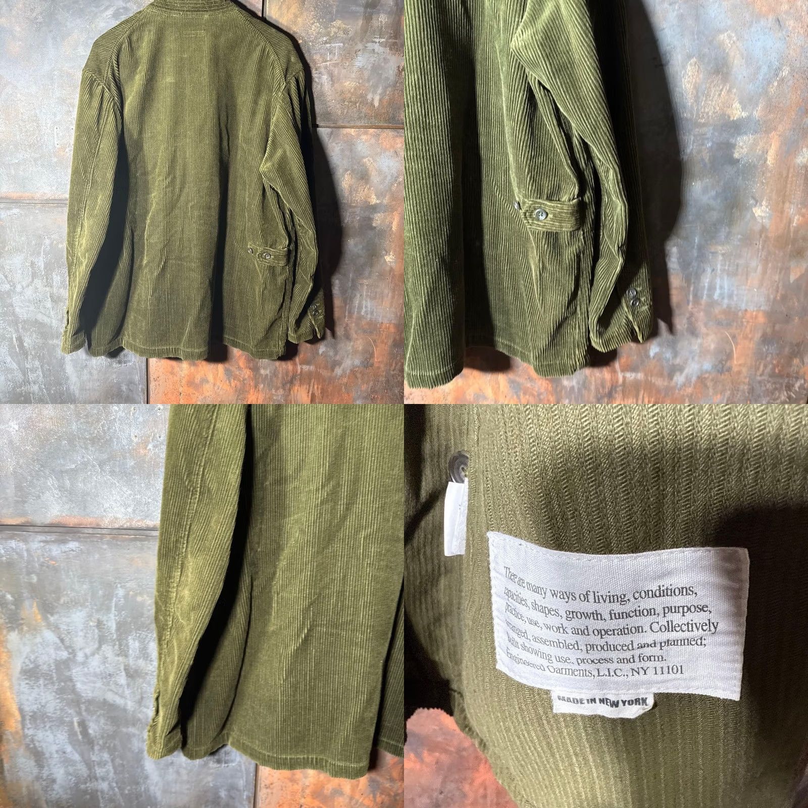 Engineered Garments ENGINEERED GARMENTS LOITER JACKET SIZE L CORDUROY MULTICOLOR MATERIAL USED MEN Size US L / EU 52-54 / 3 - 8 Thumbnail