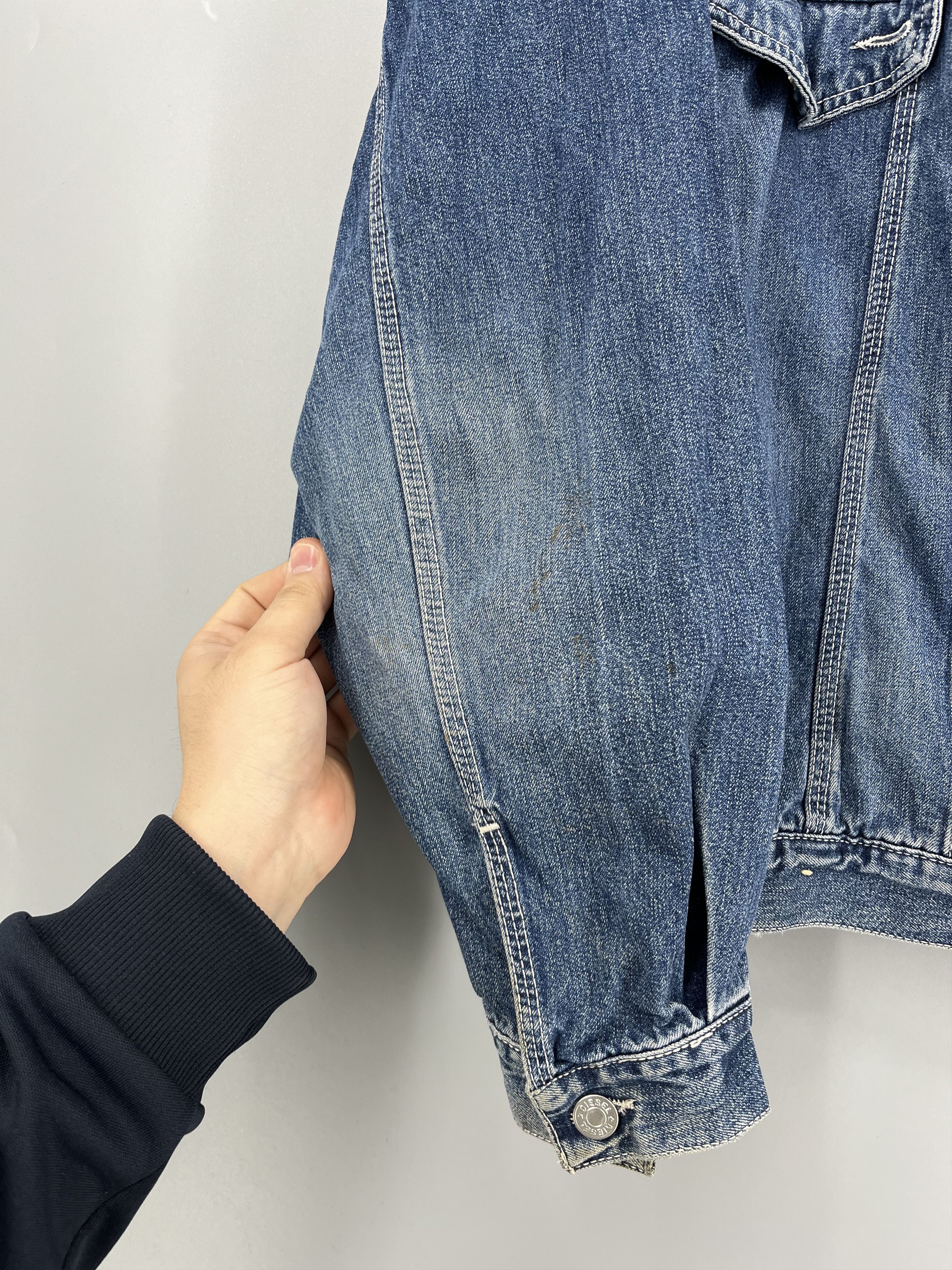Diesel Vintage DIESEL Jacket Trucker 90s Boxy Fit Leather Rare Hype Size US XL / EU 56 / 4 - 12 Thumbnail