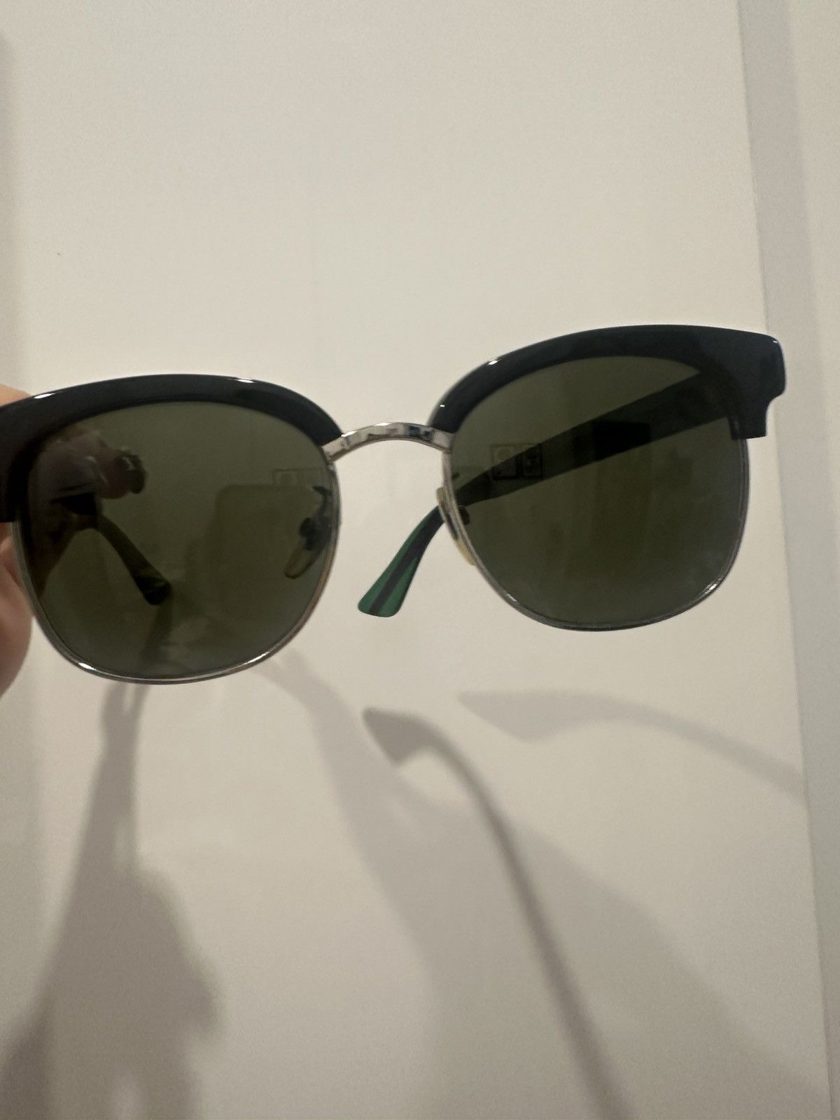 Gucci Gucci Aviator-Style Sunglasses – Classic Black Frame Size ONE SIZE - 2 Thumbnail