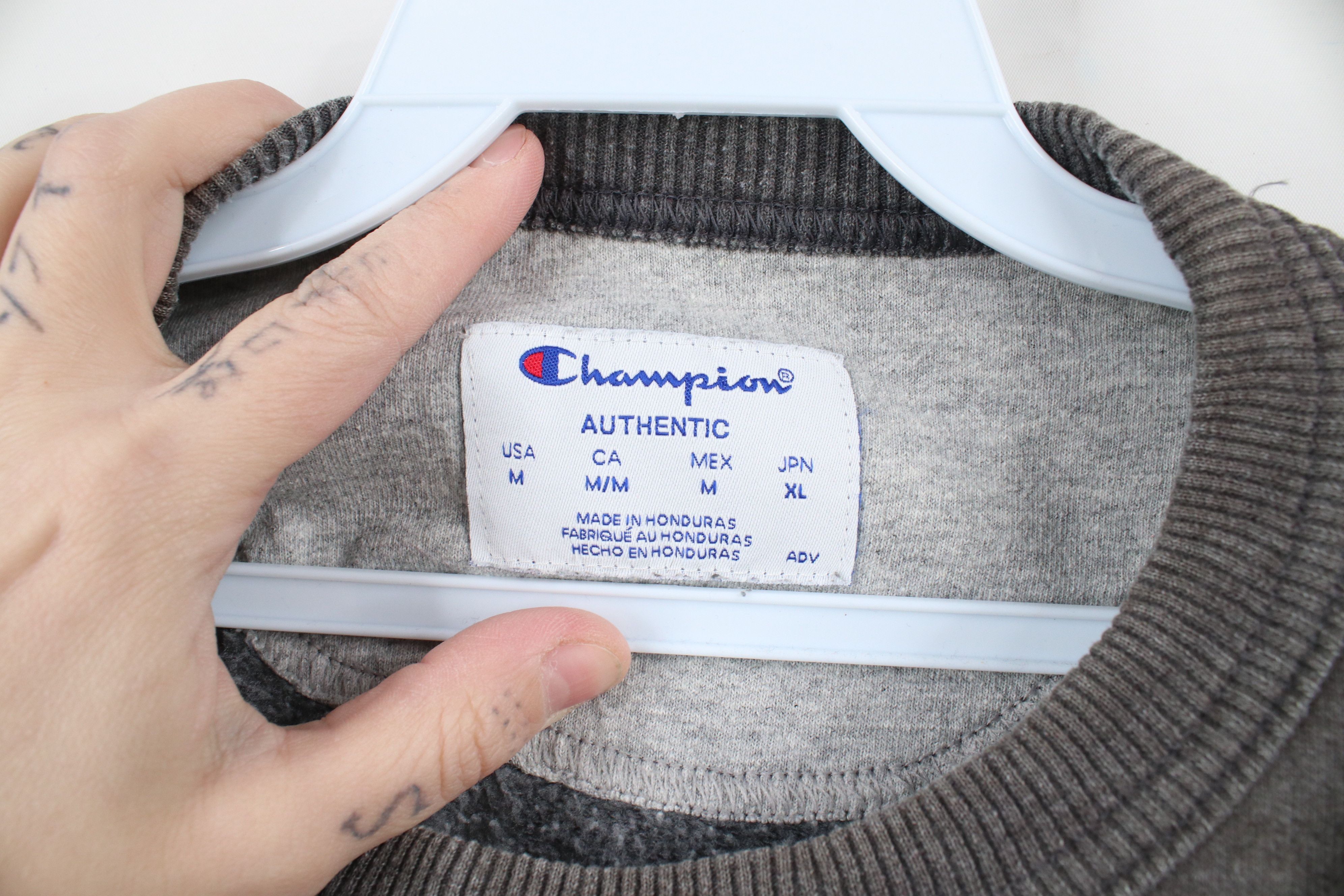 Champion × Vintage Vintage Champion Monochrome Crewneck Sweatshirt Gray Size US M / EU 48-50 / 2 - 11 Thumbnail