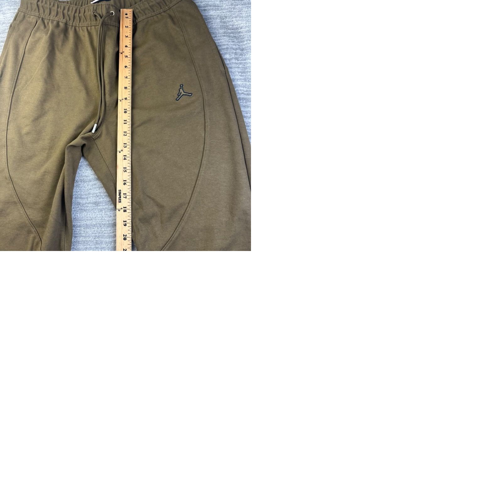 Nike Jordan Pants Mens 2XL Green Sweatpants Light Olive Essentials Warmup Trousers Size US 39 - 9 Thumbnail