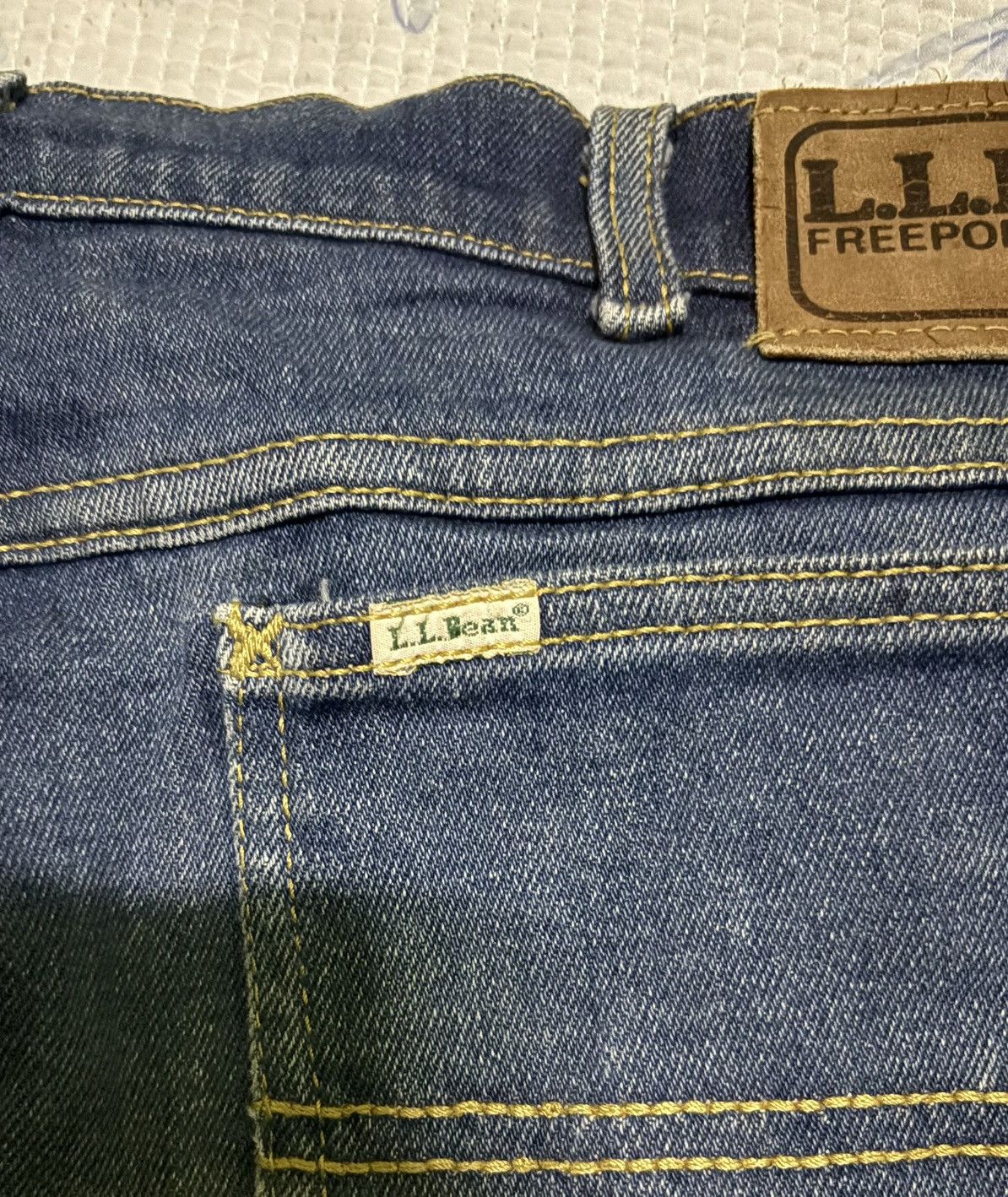 L.L. Bean L.L.Bean Straight Cut Streetwear Denim Size US 34 / EU 50 - 16 Thumbnail