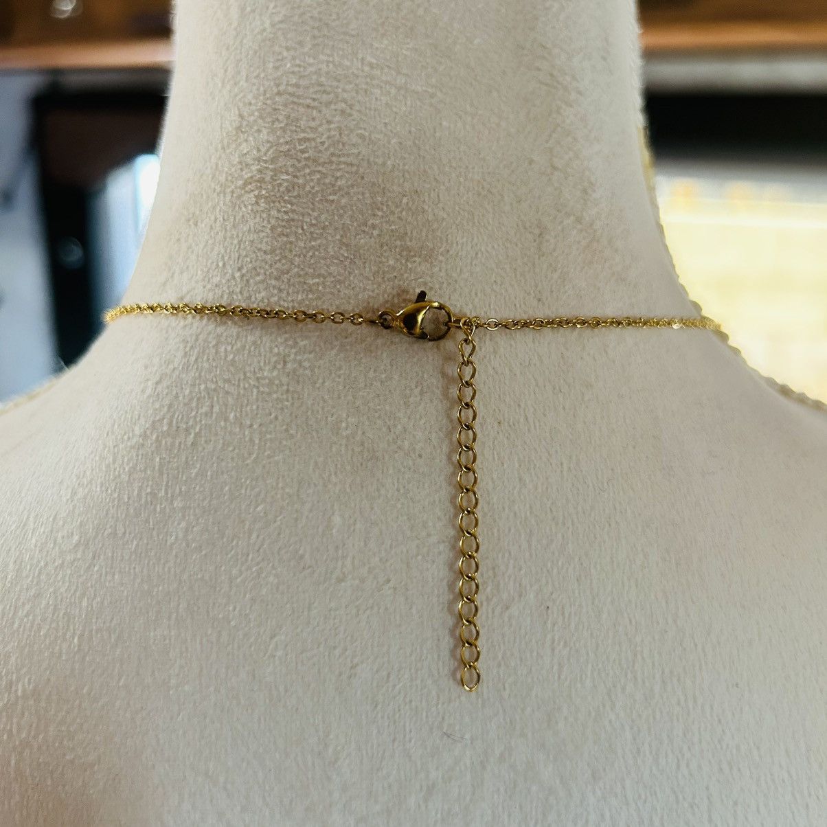 Handmade Handcrafted 80s gold squiggle brass filigree base necklace Size ONE SIZE - 4 Thumbnail
