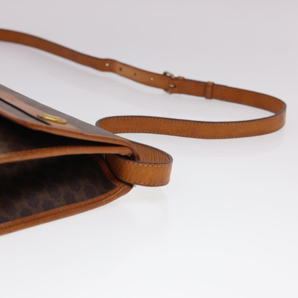 Celine CELINE Macadam Canvas Shoulder Bag Pvc Leather Brown Size ONE SIZE - 8 Thumbnail