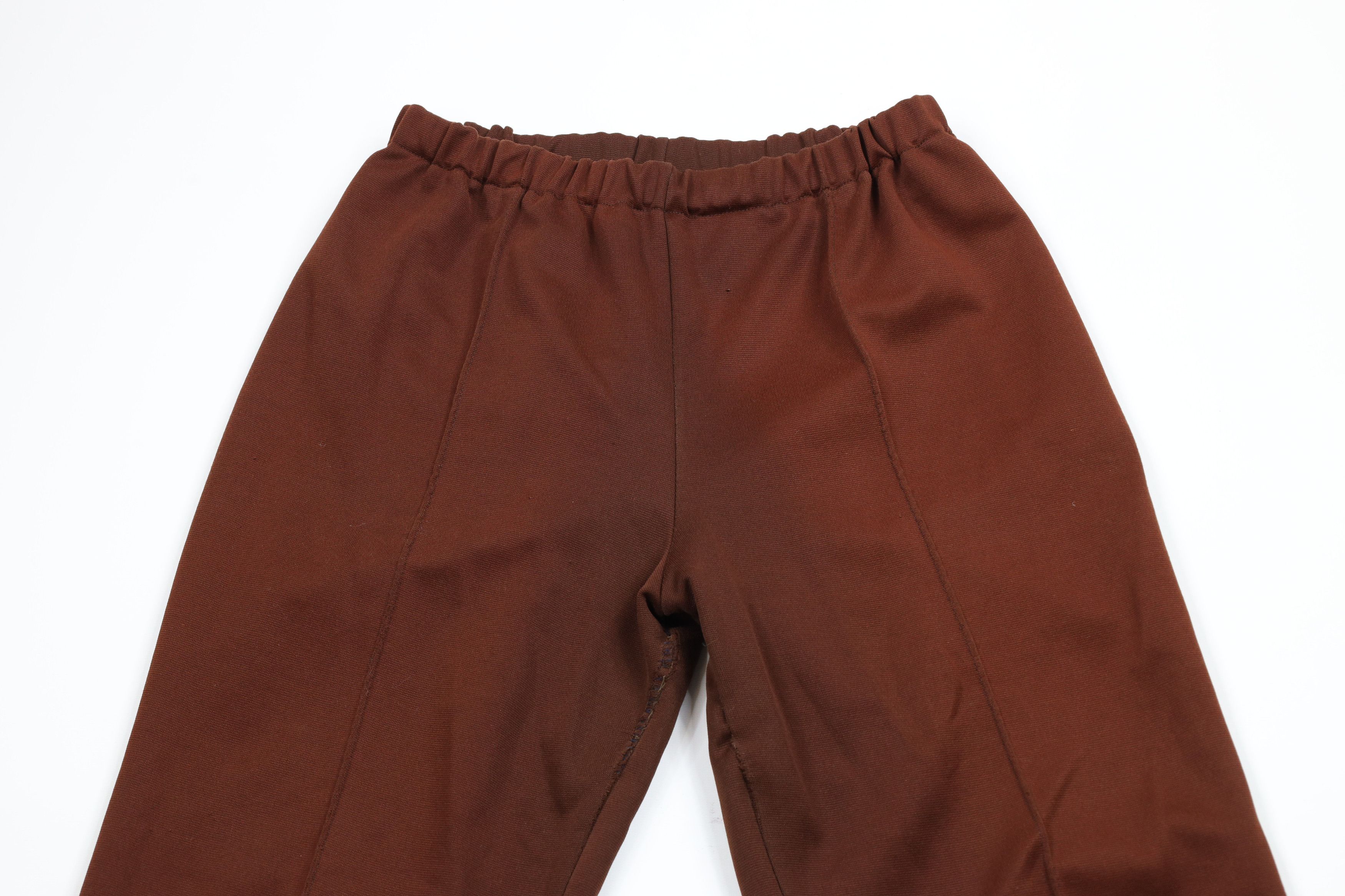 Vintage Vintage 70s Sun Faded Knit Bell Bottoms Pants Brown USA Size 38" / US 16 / IT 52 - 2 Thumbnail