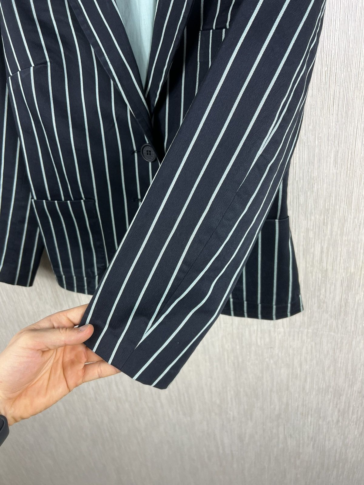 Lacoste Vintage Lacoste archive striped L logo pocket blazer jacket Size S / US 4 / IT 40 - 13 Thumbnail