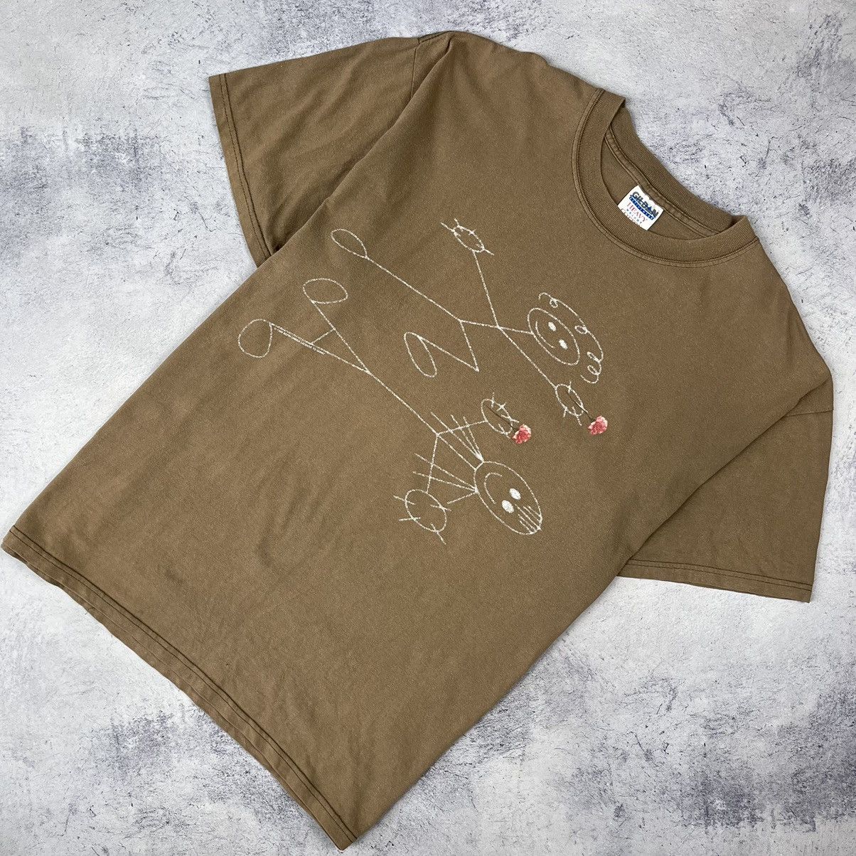 image of Band Tees x Rock T Shirt Vintage Korn Rock Band Issues Album Tee 1999 in Sand, Men's (Size XL)