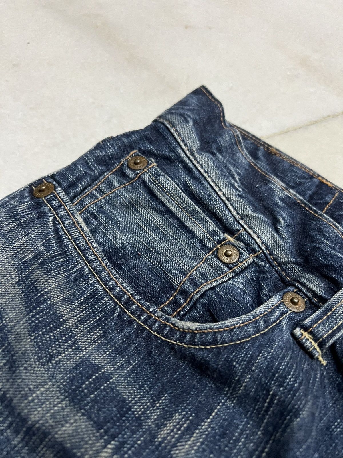 Edwin 💥Flare💥Vintage Edwin 503 Clawmark Mudwash Jean Size US 34 / EU 50 - 9 Thumbnail