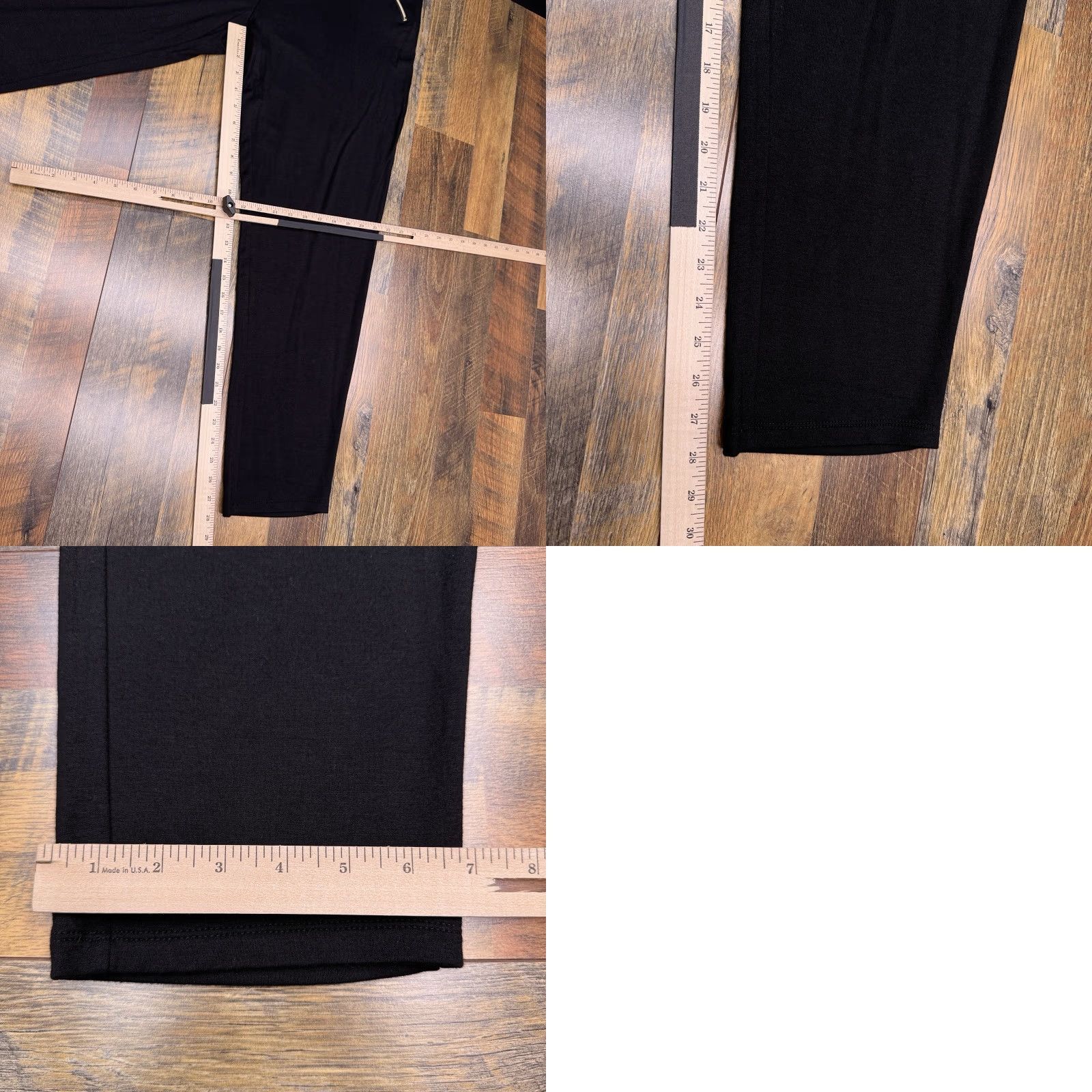 Vintage Zenergy Black Womens Pants Ankle Stretch Zip Pocket High Rise 2 Relaxed Straight City Size 26" / US 2 / IT 38 - 9 Thumbnail