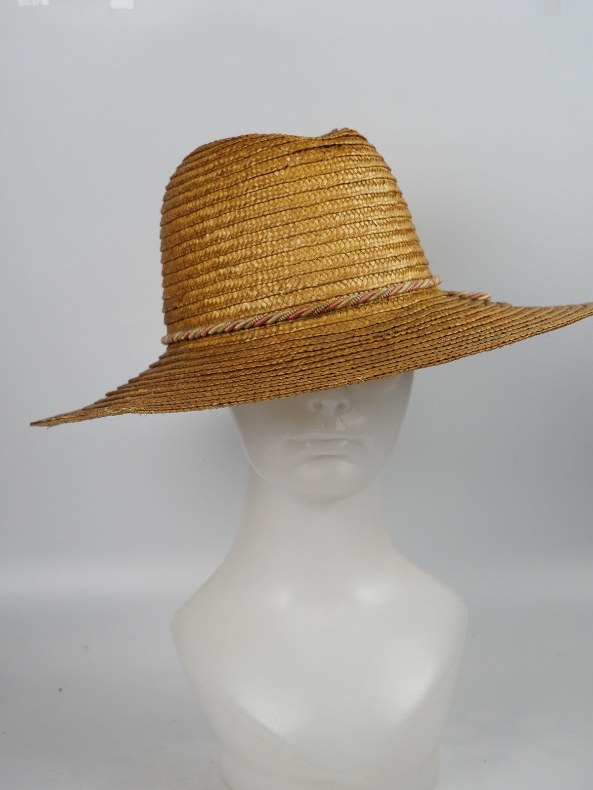 Other Vintage Raffia Straw Hat Wide Brim Natural Hat Size ONE SIZE - 6 Thumbnail