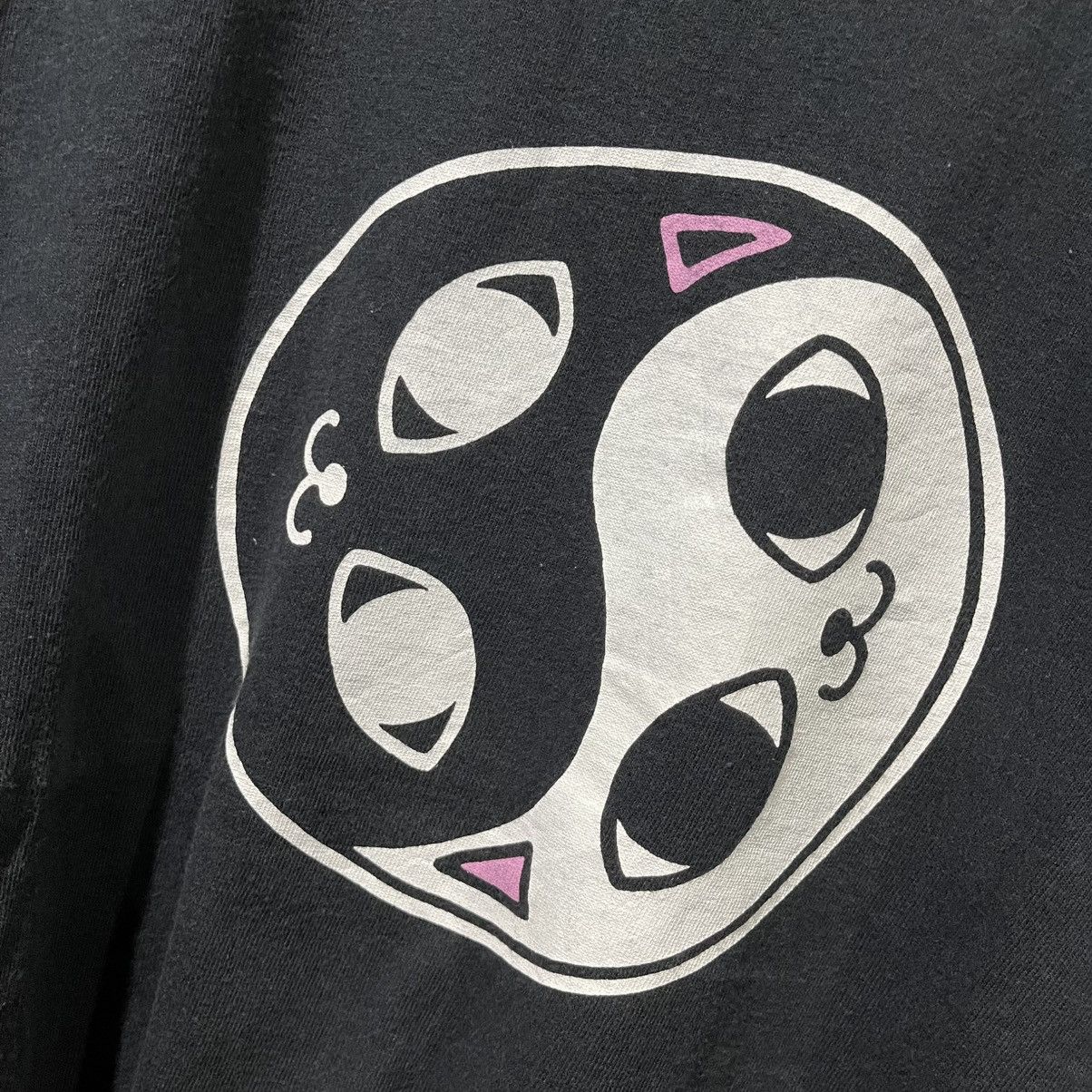 Anime Thrashed faded vintage nekojiru yamato yinyang tee Size US M / EU 48-50 / 2 - 2 Thumbnail