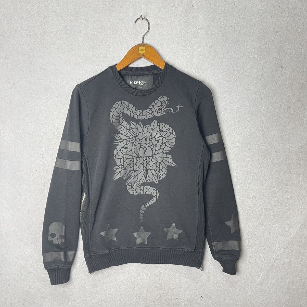 HYDROGEN Hydrogen Snake Skull Zip Sweatshirt Size US S / EU 44-46 / 1 - 1 Thumbnail