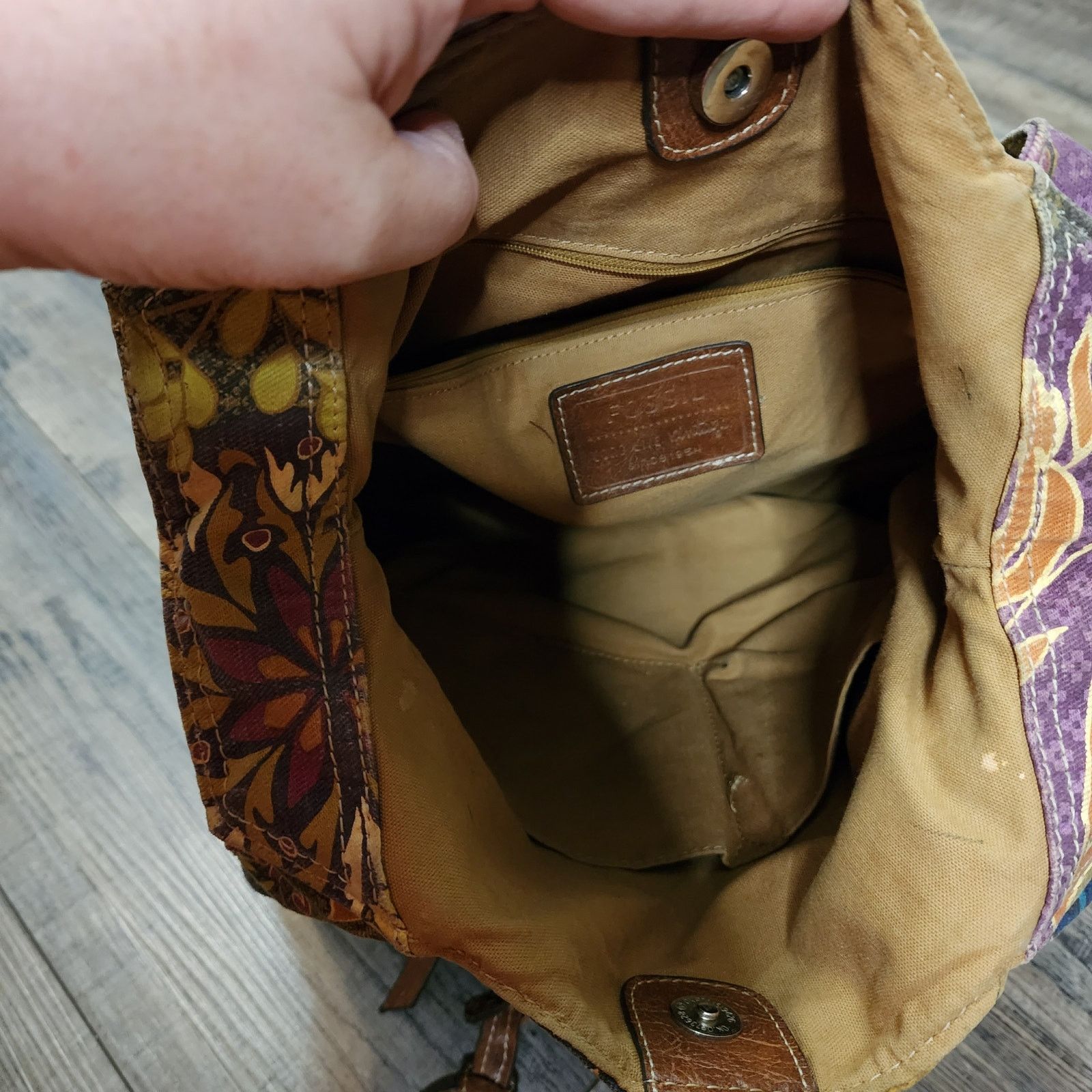Fossil Fossil canvas floral handbag purse Pre-owned Size ONE SIZE - 6 Thumbnail