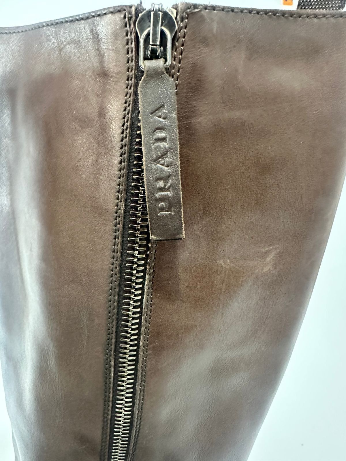 Prada PRADA mid calf brown boots EU40 Size US 10 / IT 40 - 8 Thumbnail