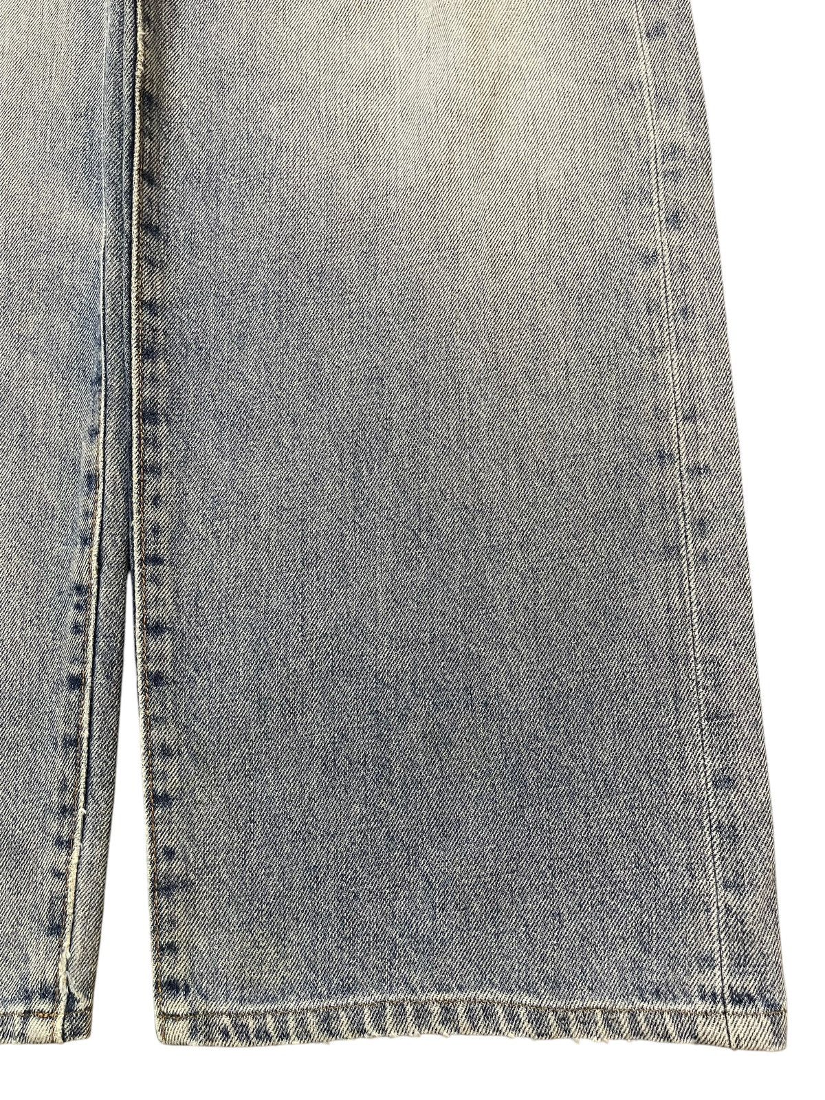 KMRii Vintage Japanese Brand Blue Faded Wash Distress Baggy Jeans Size US 31 - 8 Thumbnail