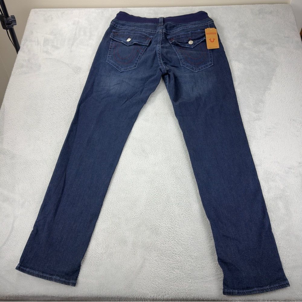 True Religion True Religion NWT Men's Size 33x33 Blue Denim Jeans Straigh Size US 33 - 3 Thumbnail